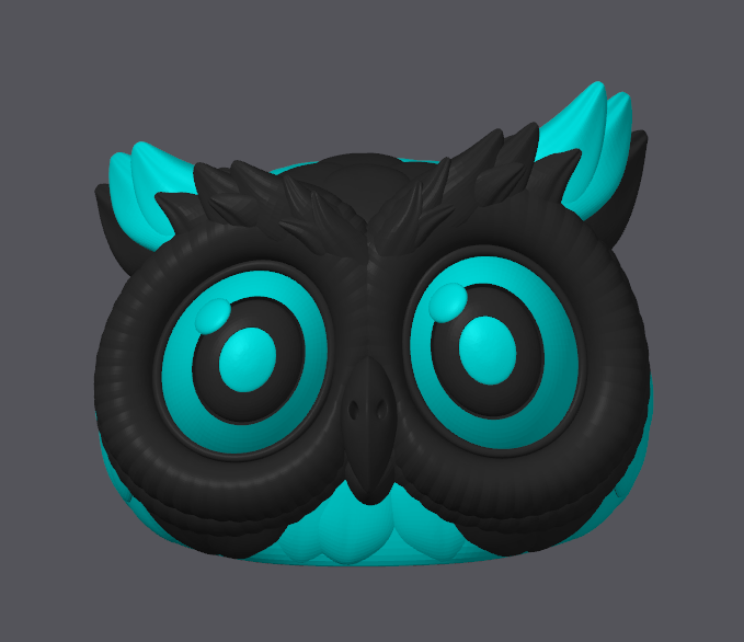 Beautiful 2 color owl