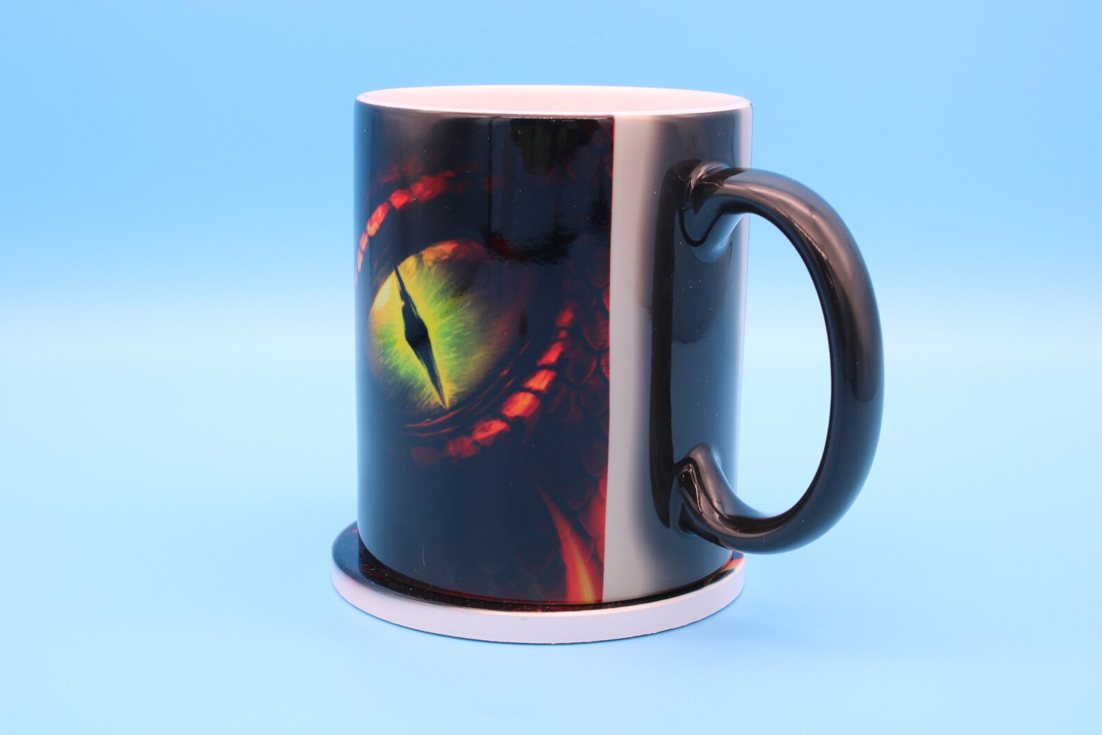 Black "red dragon" "magic mug"
