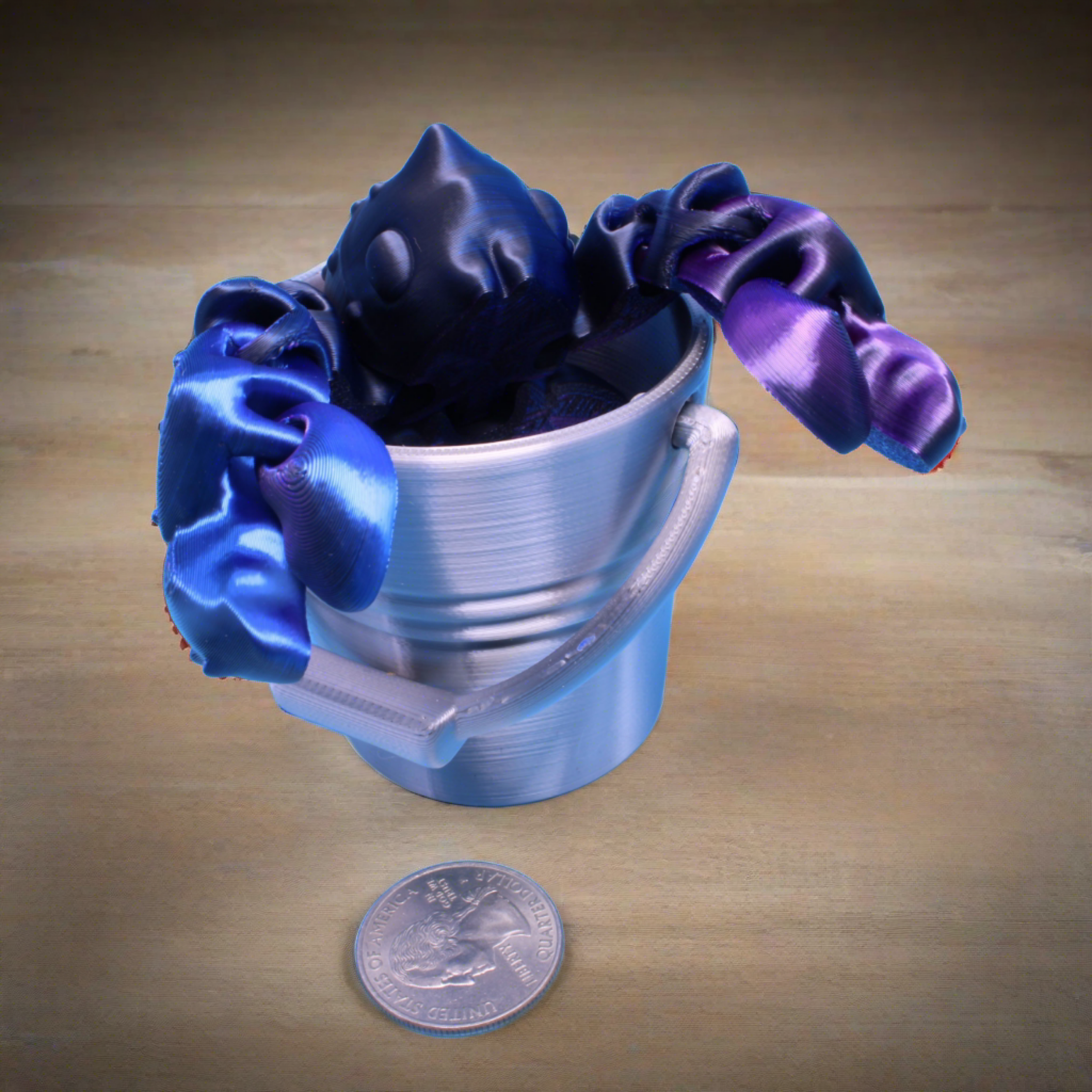 Lobster Black, Blue, Purple- 3D Printed | Layers In Green Authorized Seller