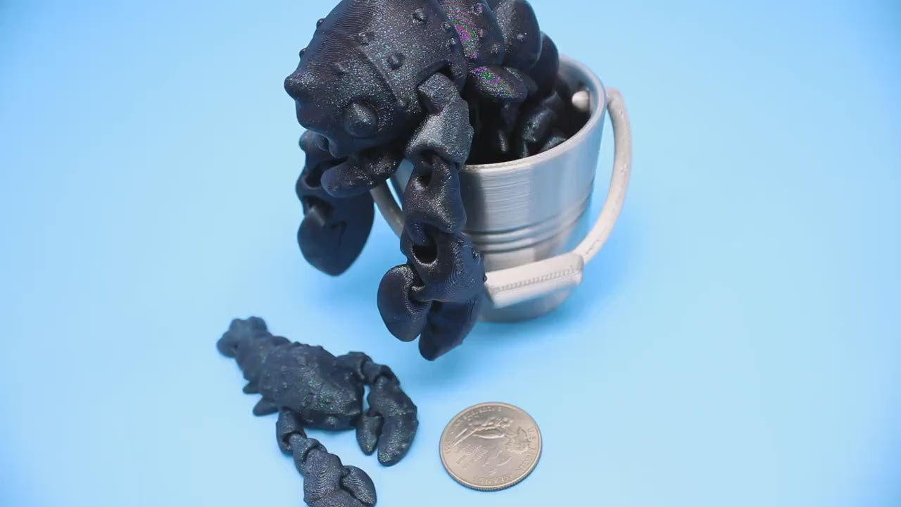 Lobster Burnt Titanium - 3D Printed | Layers In Green Authorized Seller