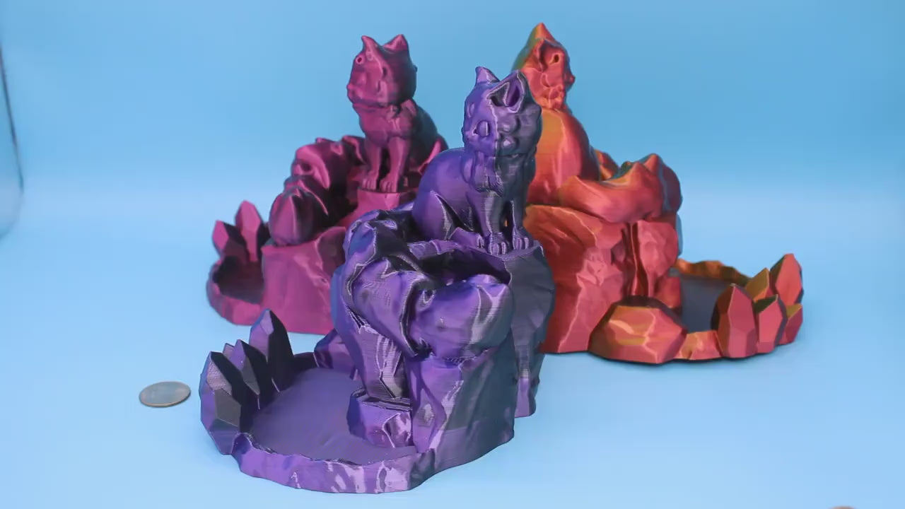 Arcadia Cat Dice Tower | 3D Printed