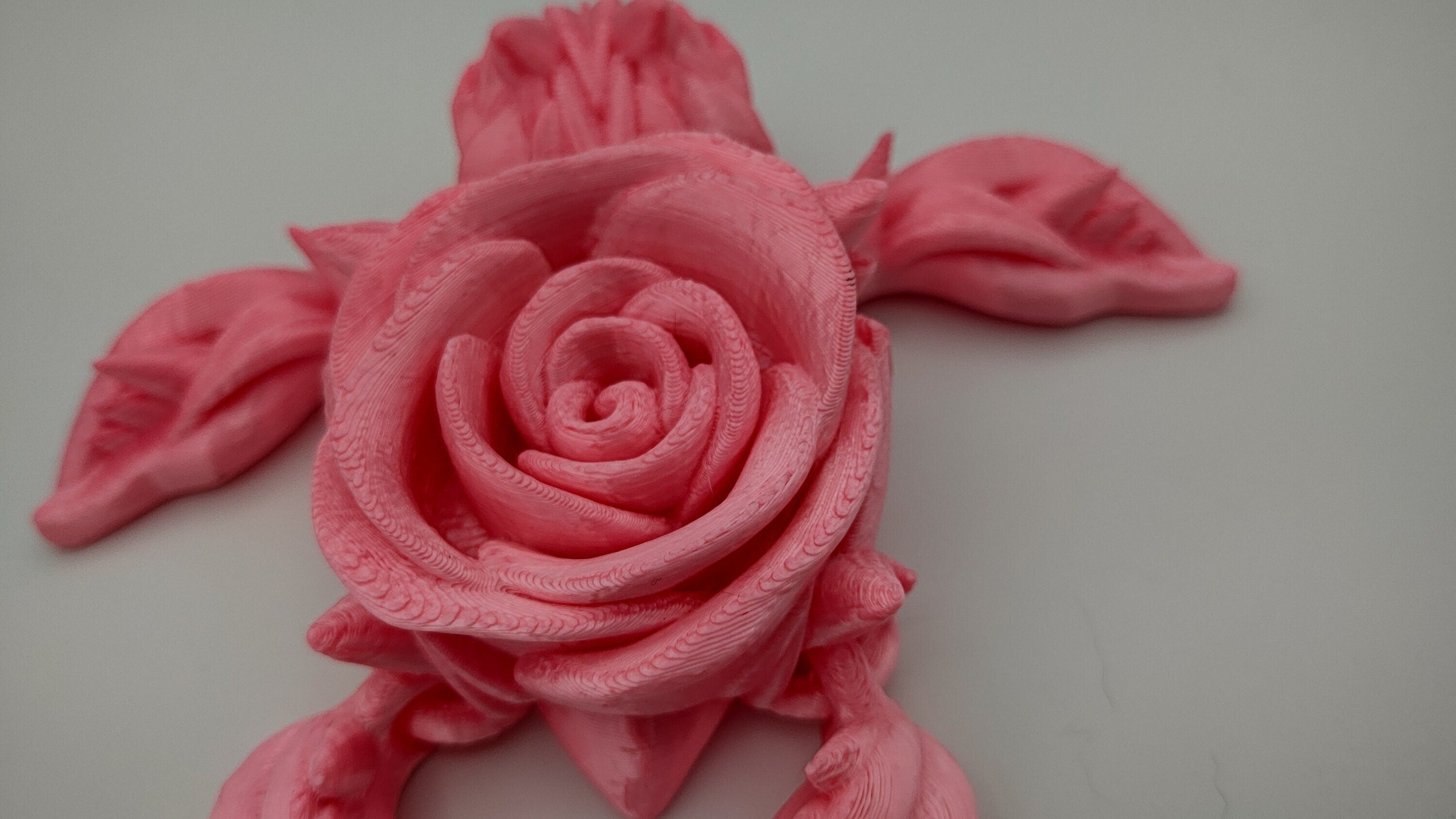3D printed articulating Rose Turtle Silk Pink. Flexi, Fidget Roseurtle adult toy. 4.5 inch. Adorable Rose turtle buddy. Great gift!
