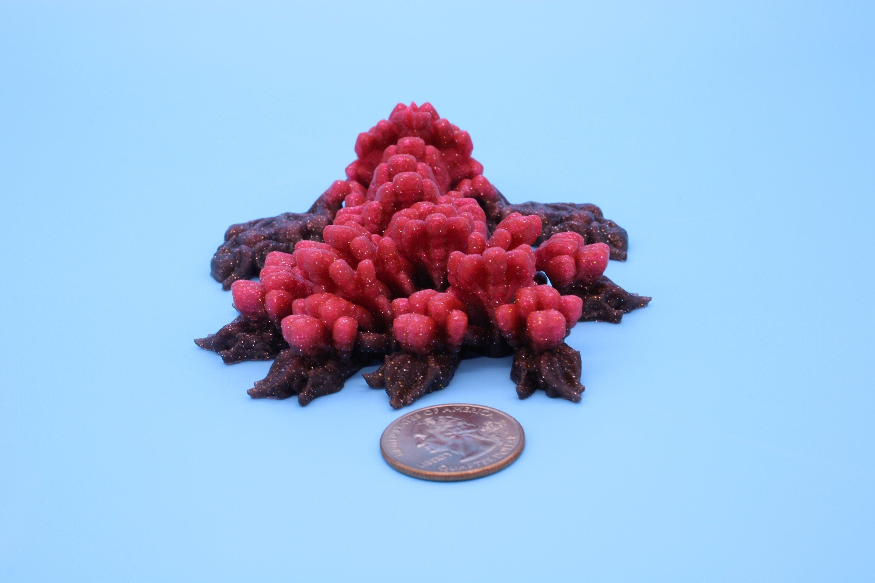 Multi Color Tiny Phoenix | 3D Printed Articulating Dragon | Flexi Toy | Adult Fidget Toy | Dragon Buddy ready for you! 5 inch.