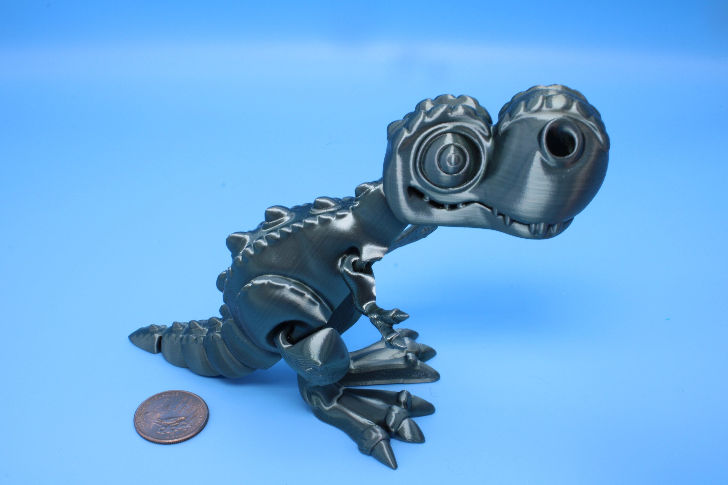 Flexi T-Rex | Articulating | 3D Printed | Tyrannosaurus | Super Cute Dinosaur.