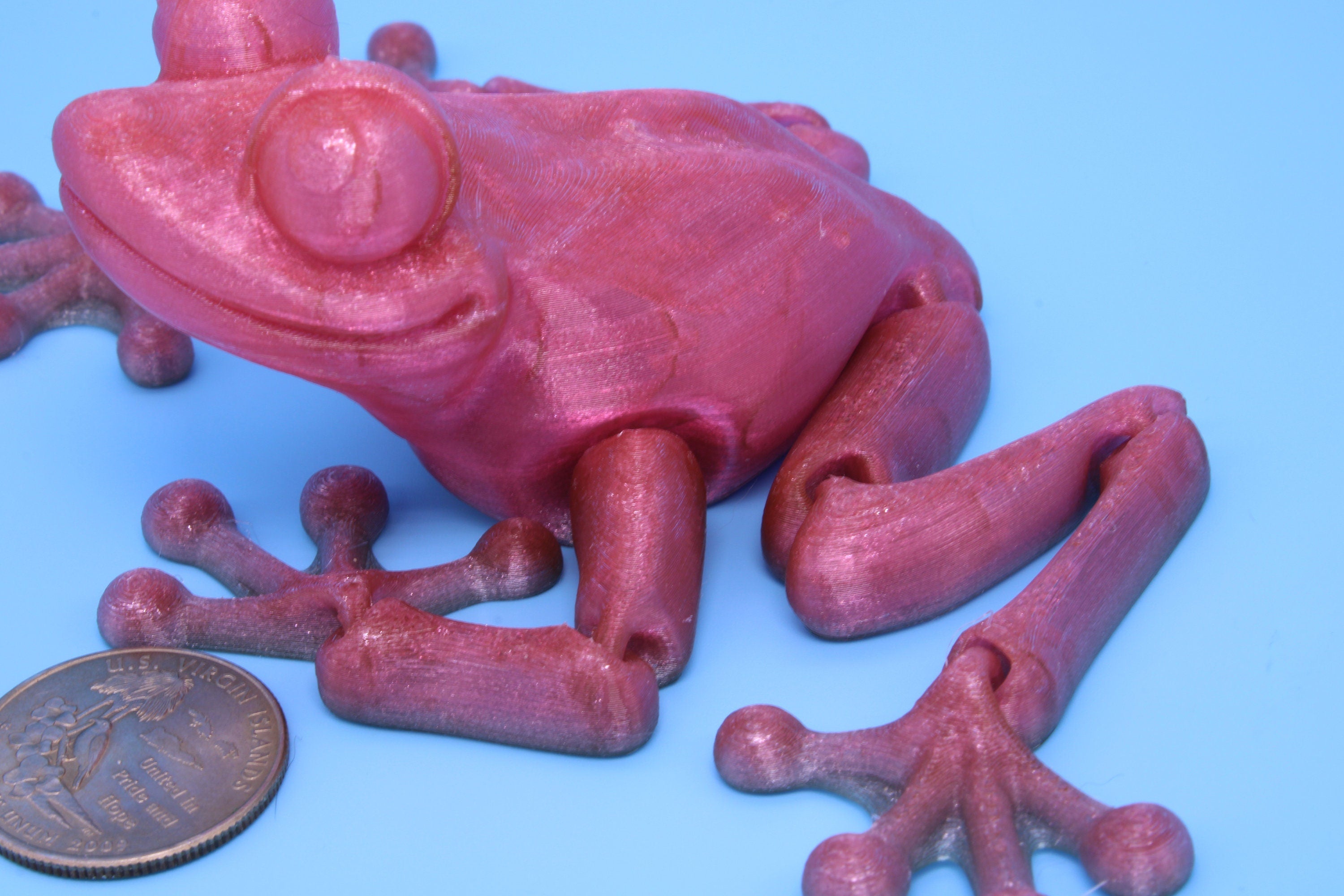 Frog- Articulating Frog | 3D printed