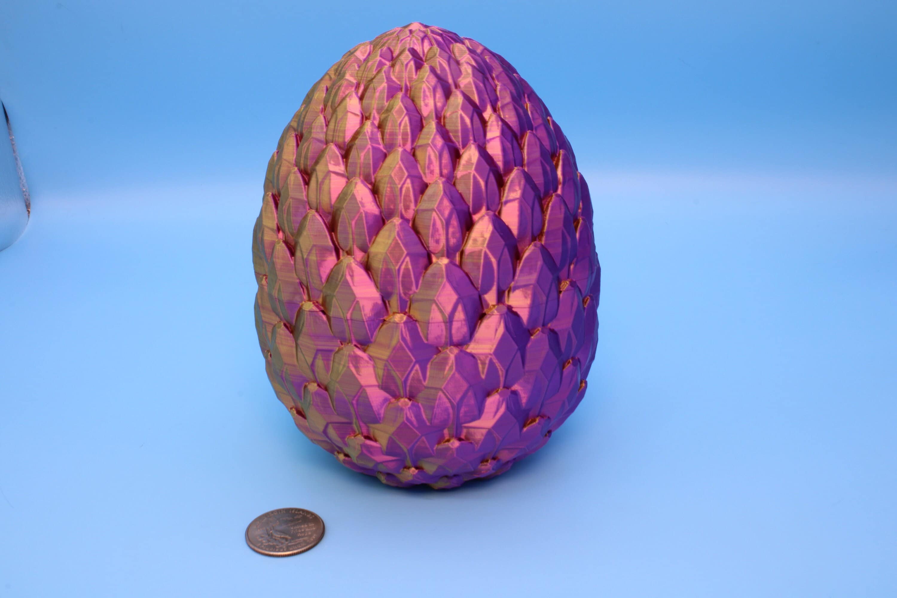 Dragon Scale Egg Brown 3D printed Dragon Egg Storage! 6 in. Dra