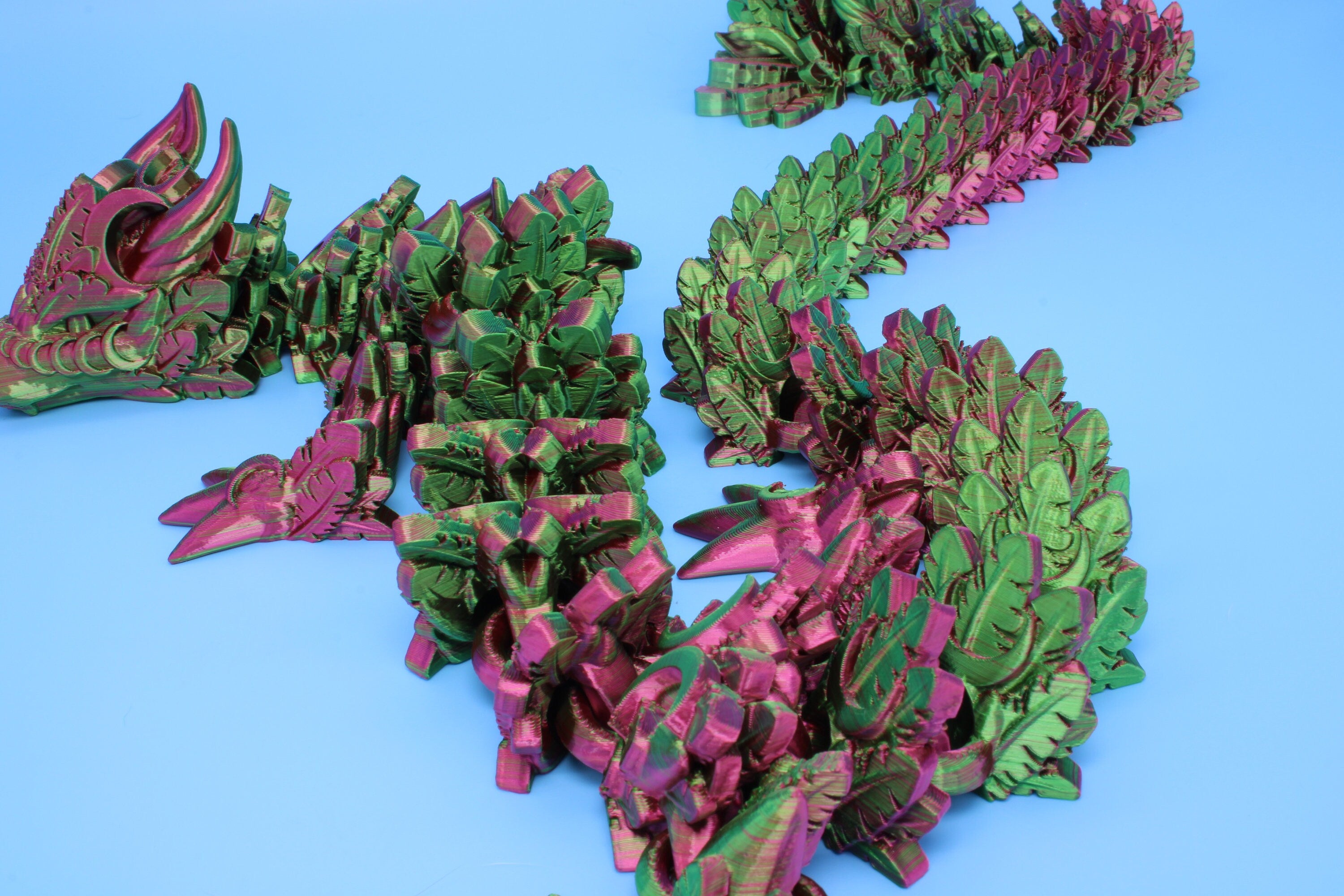 Lunar Dragon | Dual Color | 3D Printed Dragon 31 inches!