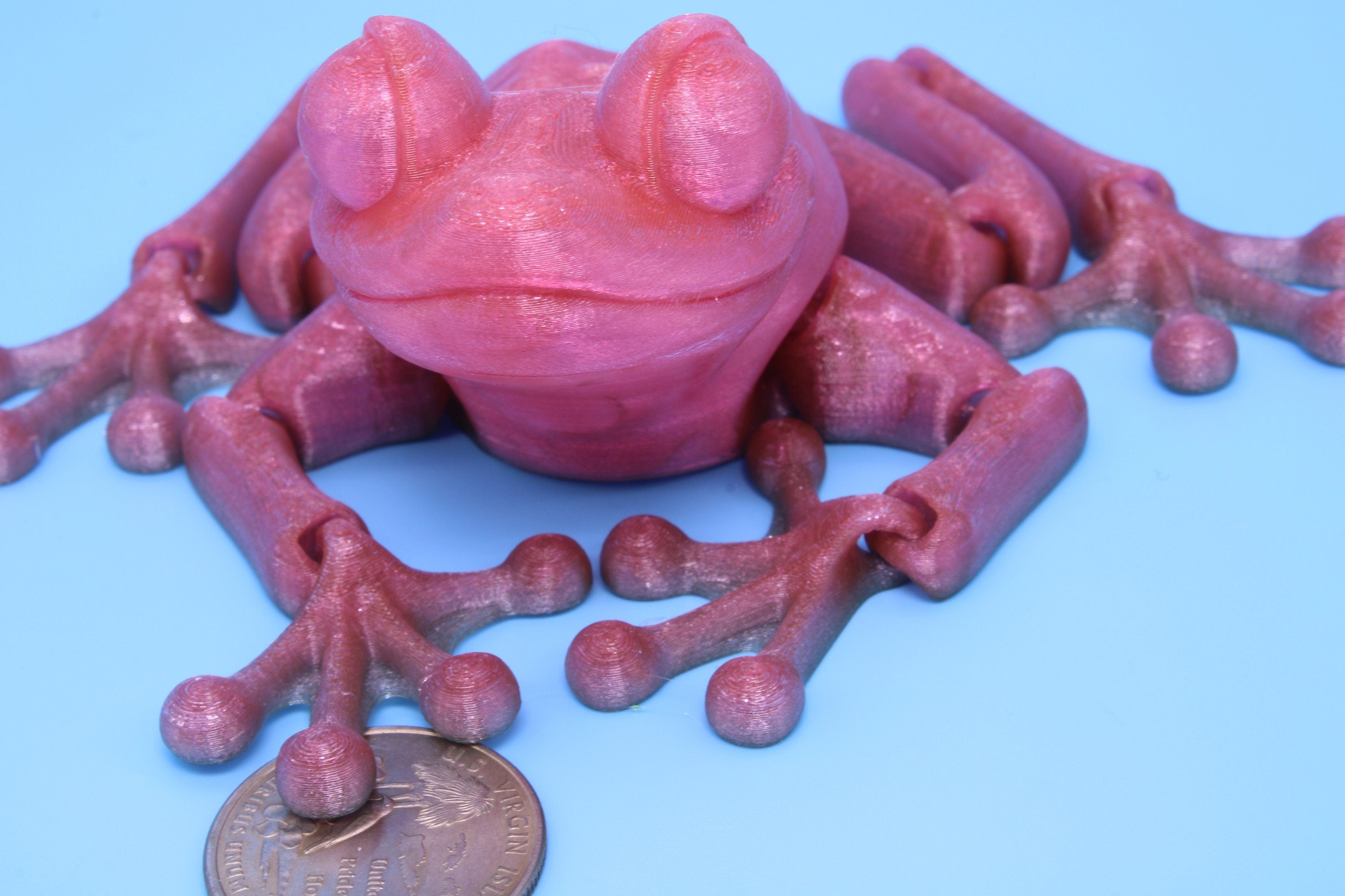 Frog- Articulating Frog | 3D printed