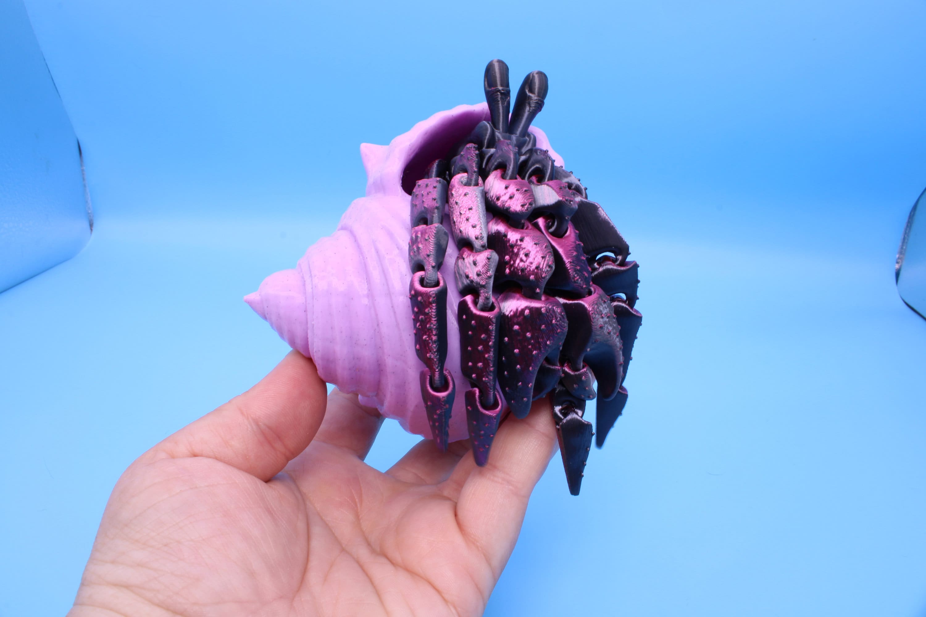 Articulating Hermit Crab with Shell | 3D Printed