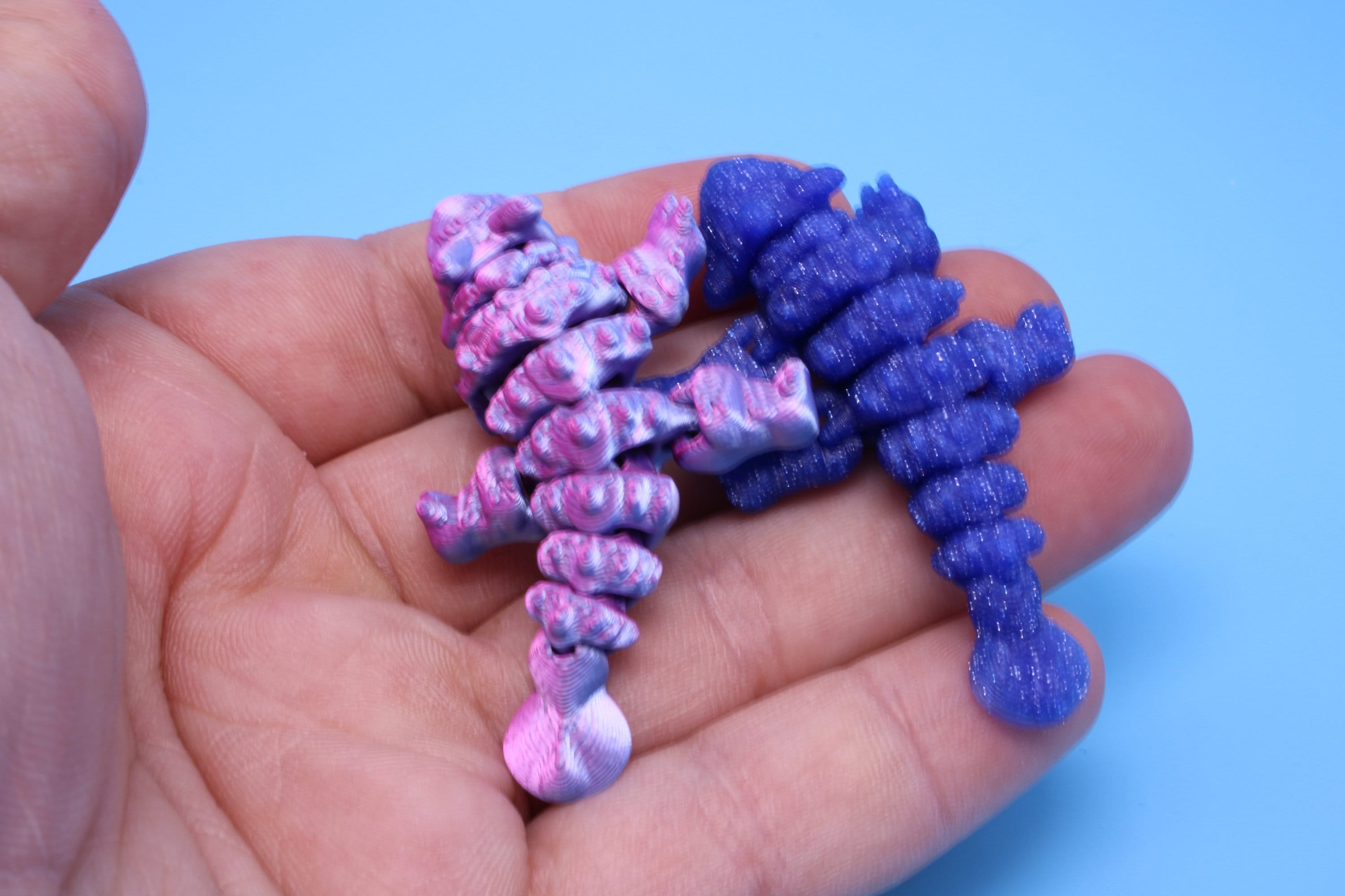 Dinosaur | Ankylosaurus - 2 Pack | 3D Printed Cute Dino | 2.2 inches | Fidget Toy | Articulating Dinosaur