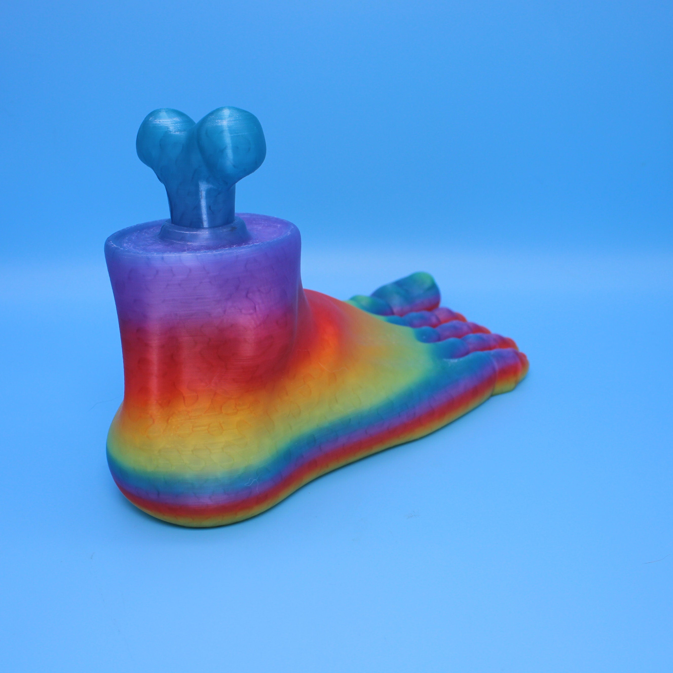 Rainbow translucent Foot 150%