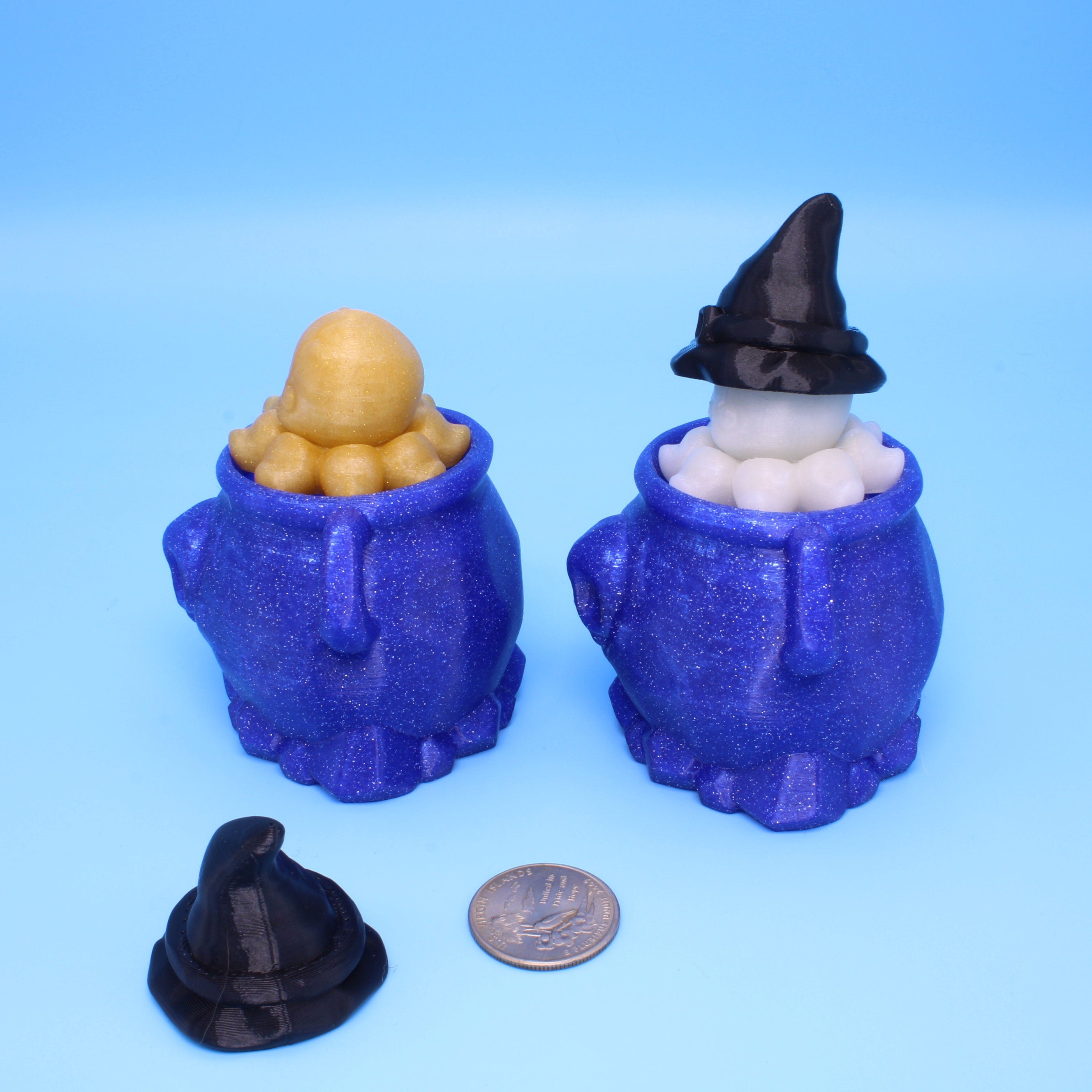 Spinner Octopus- Glow in the dark or Gold | 3D Printed