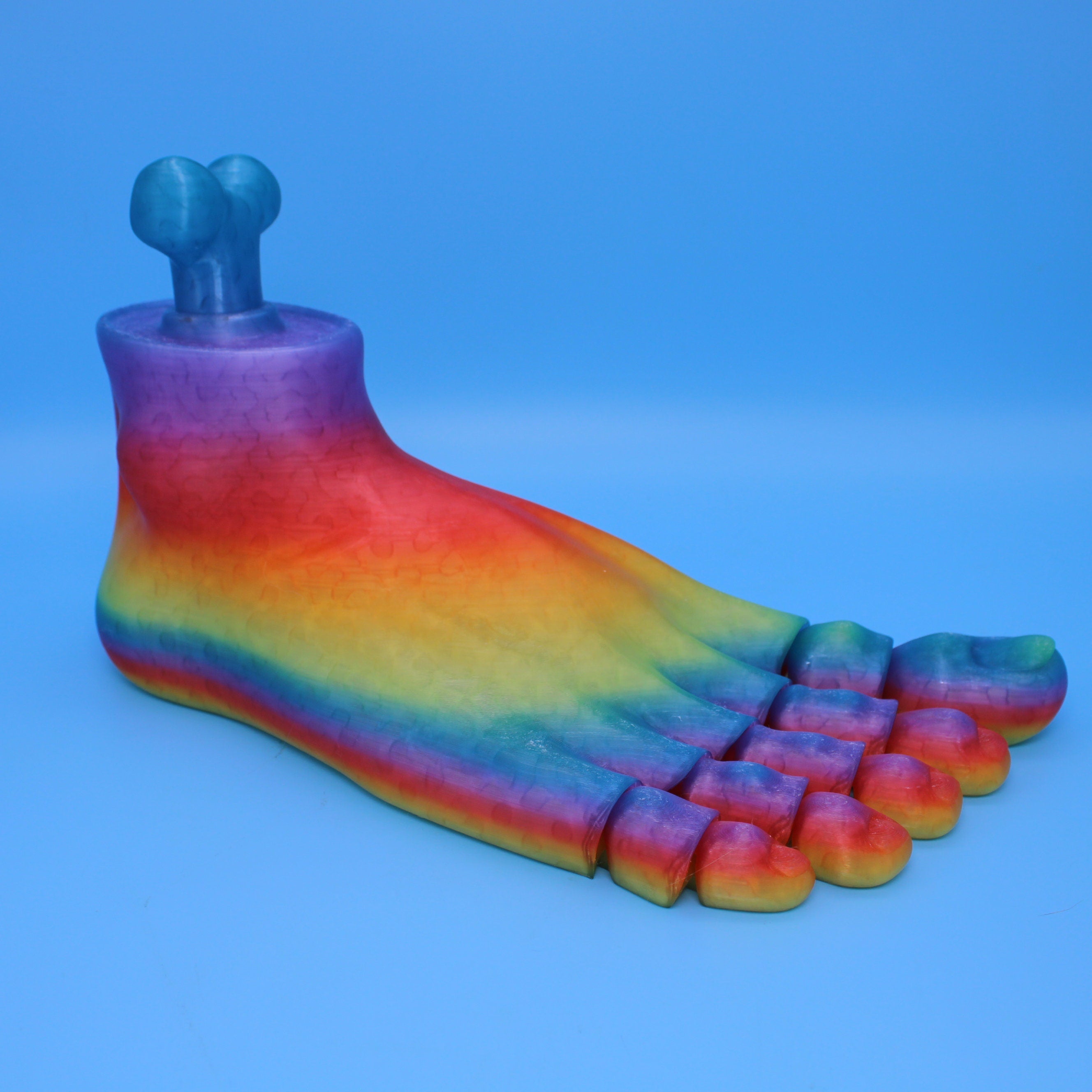 Rainbow translucent Foot 150%