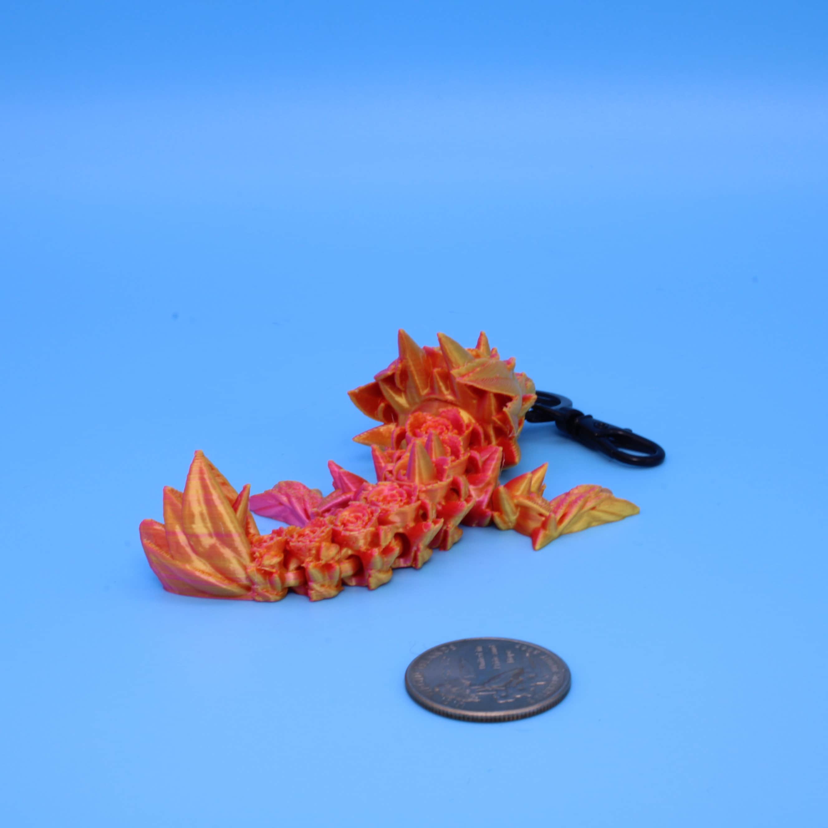 Baby Rose Dragon- Limited Edition Tadling / Keychain | 3D Printed