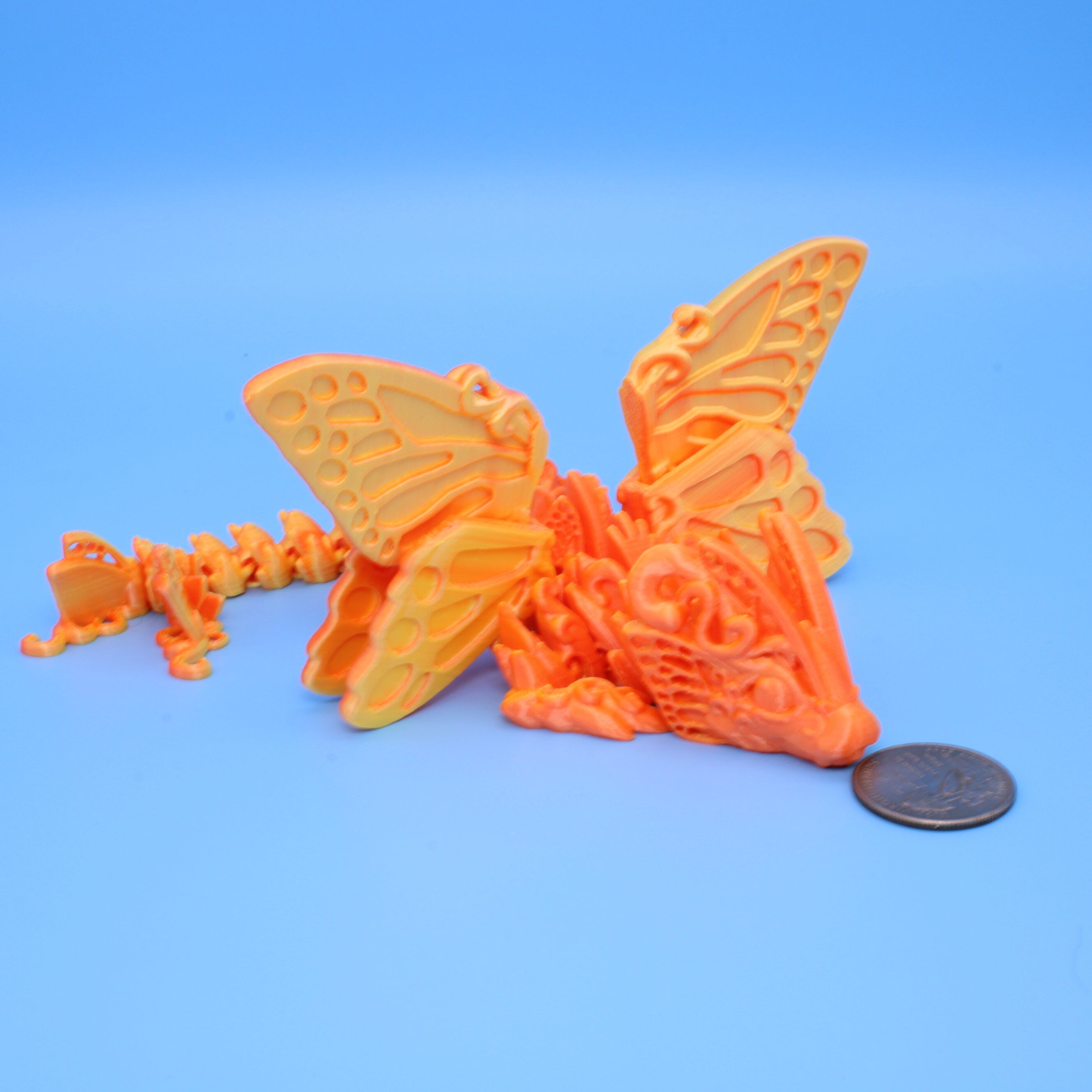 Butterfly Wing Dragon | 3D Printed, 7.5 in.
