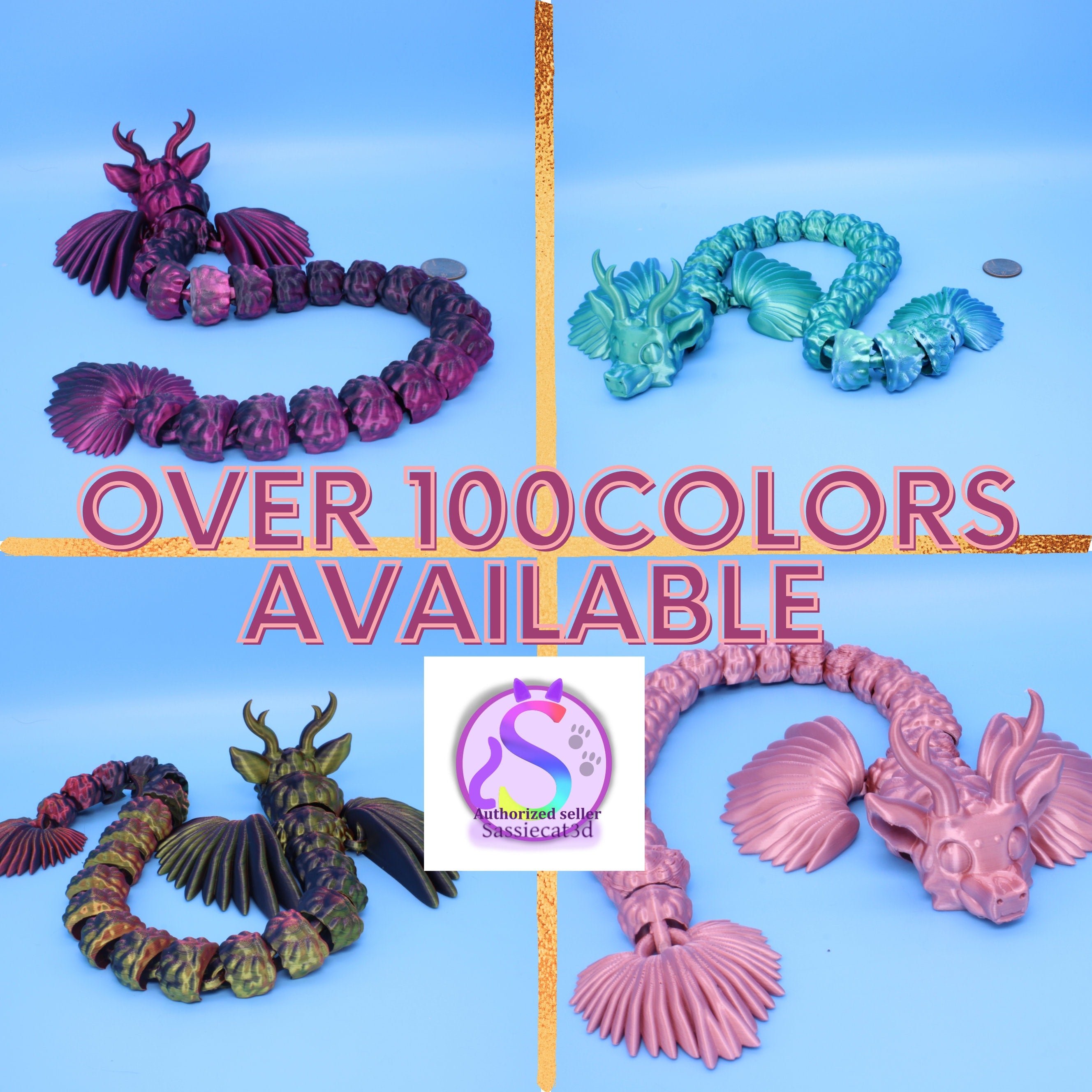 Antler Dragon - 100 Colors Available
