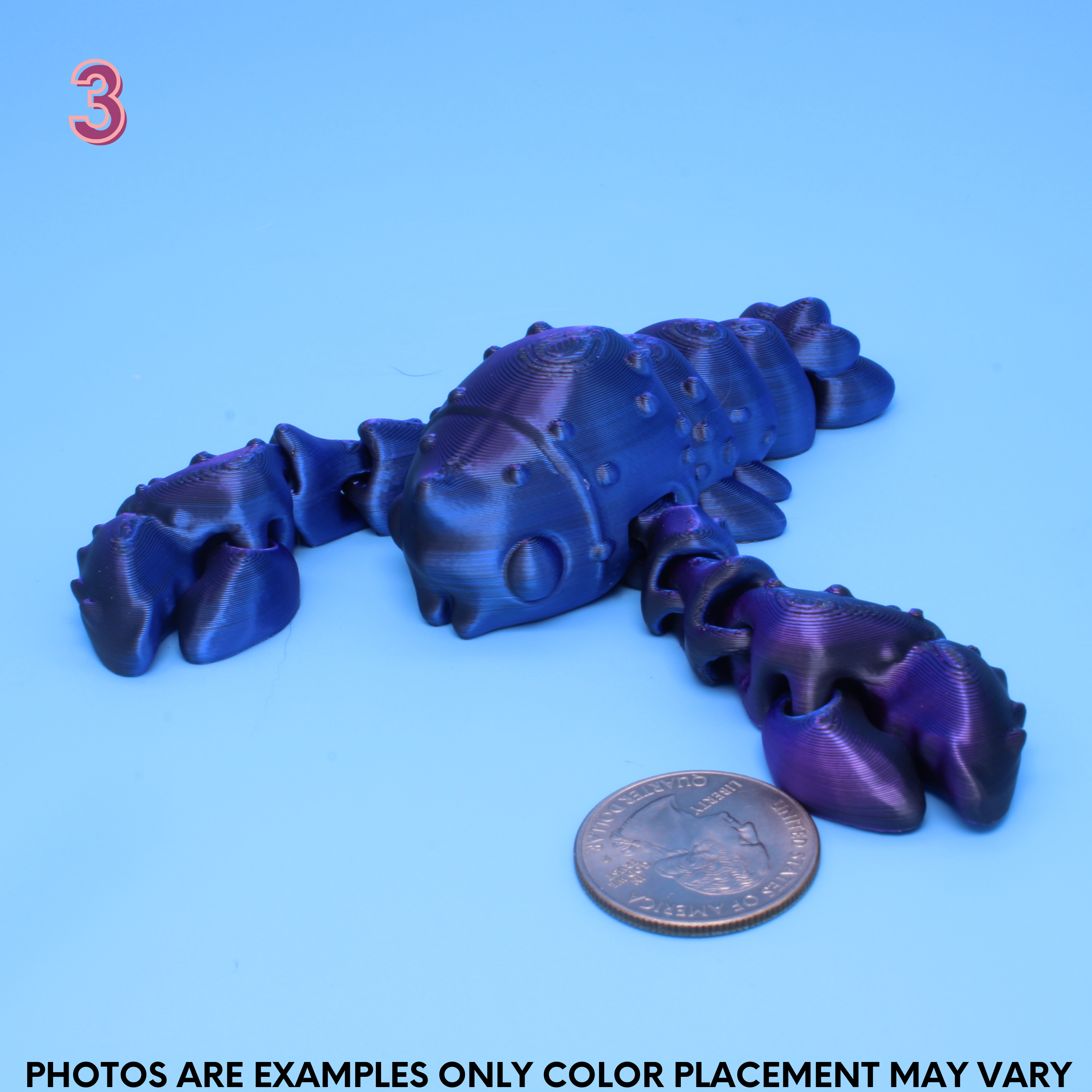 black, blue, purple lobster 