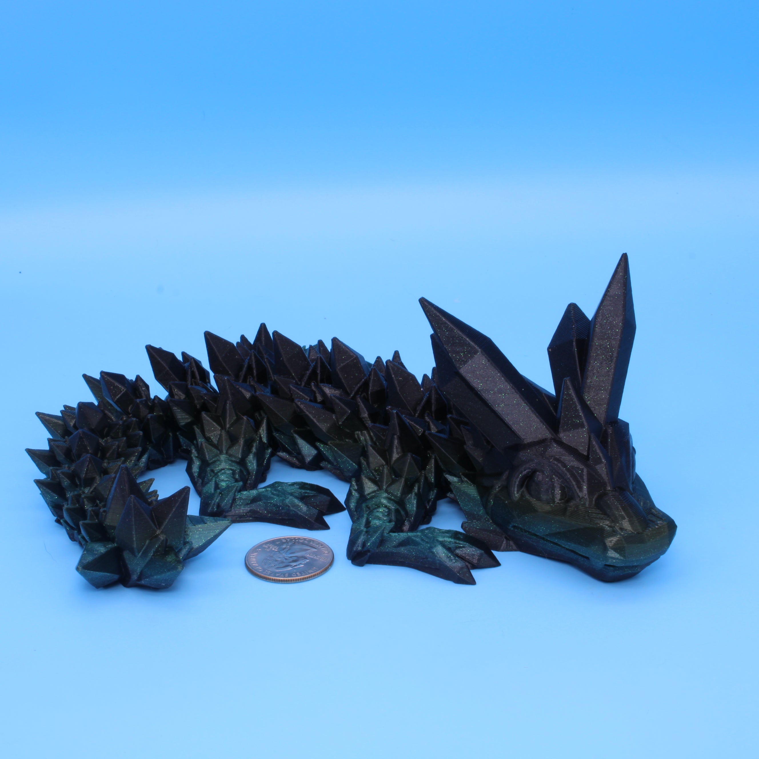 Baby Cryst Dragon Figurine - Surprise! 11.5 inch. (100% scale)