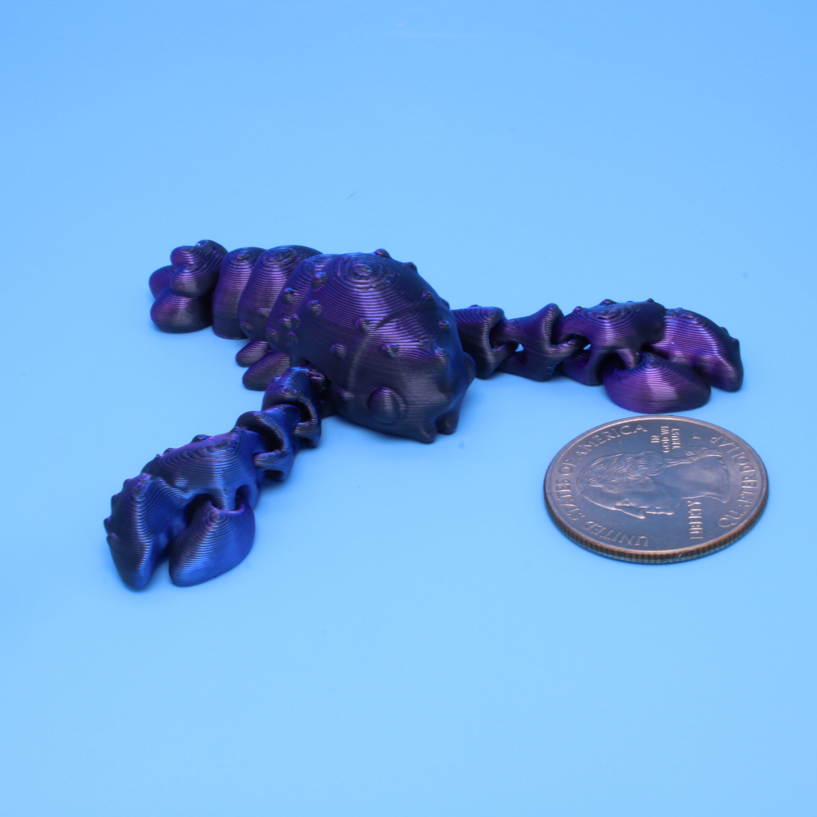 Lobster Black, Blue, Purple- 3D Printed | Layers In Green Authorized Seller