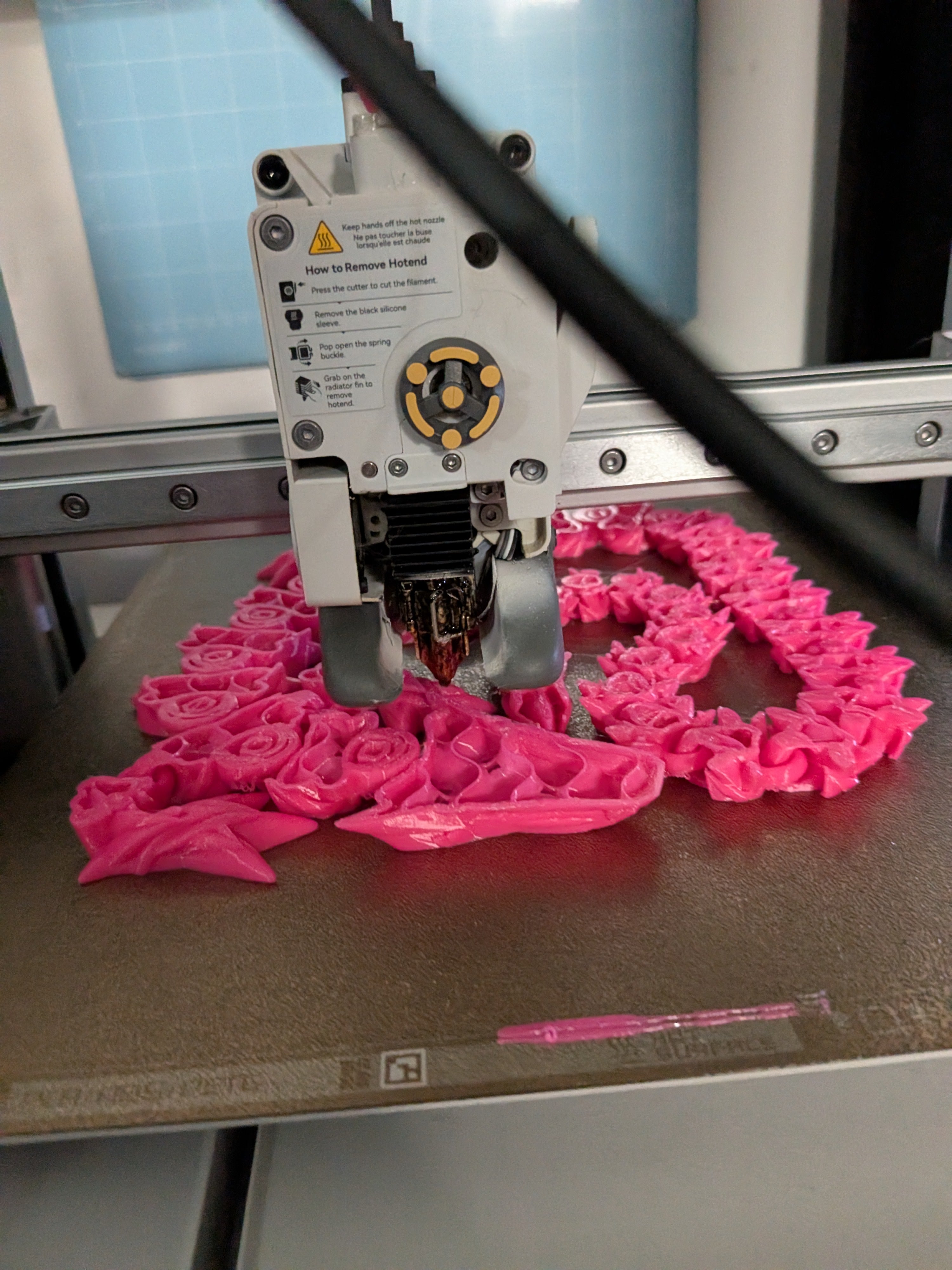 Rose Dragon- Pink | 3D Printed TPU | Fidget, Sensory Toy Dragon, Desk Toys. 29 in.