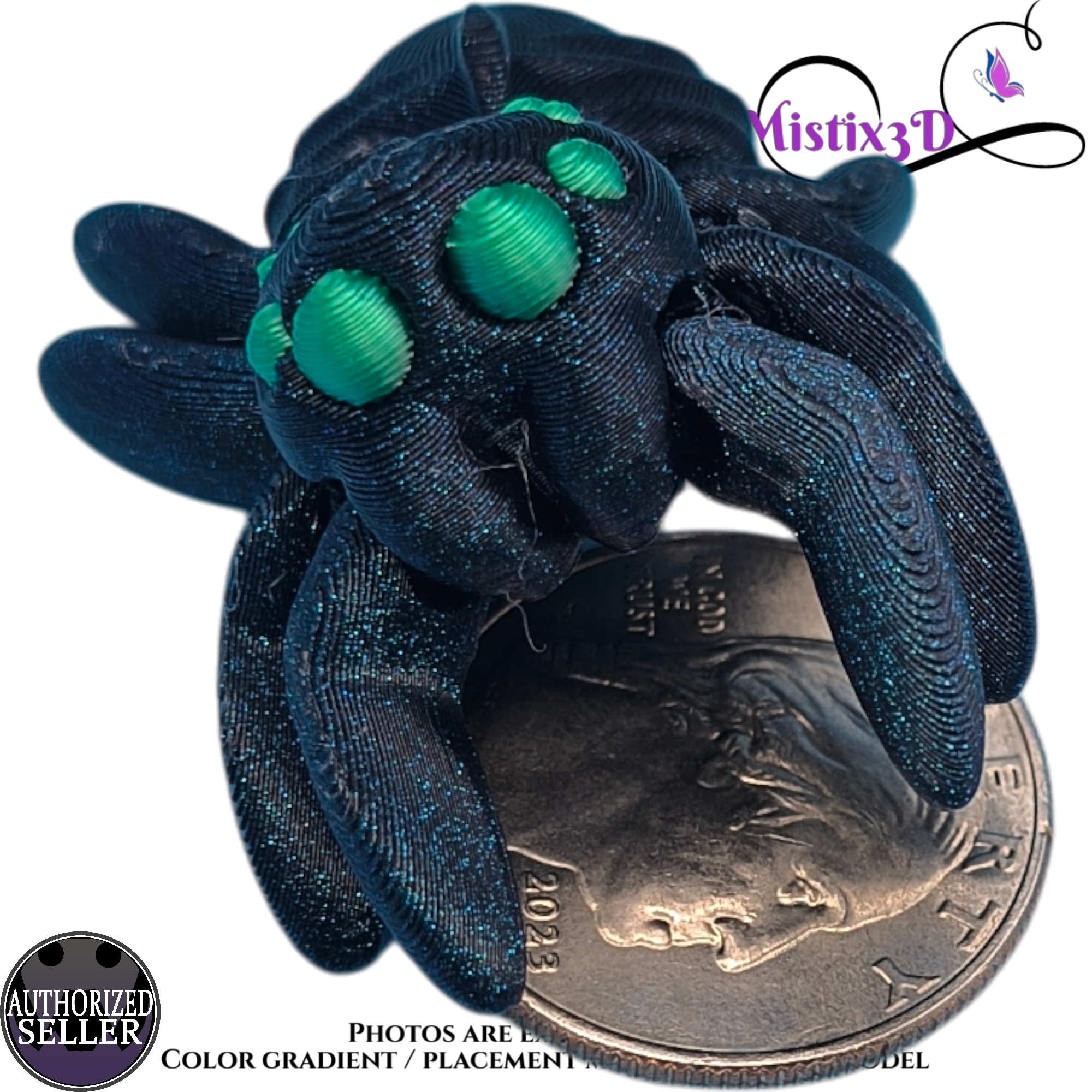 Tiny Spider 3D printed Authorized Seller