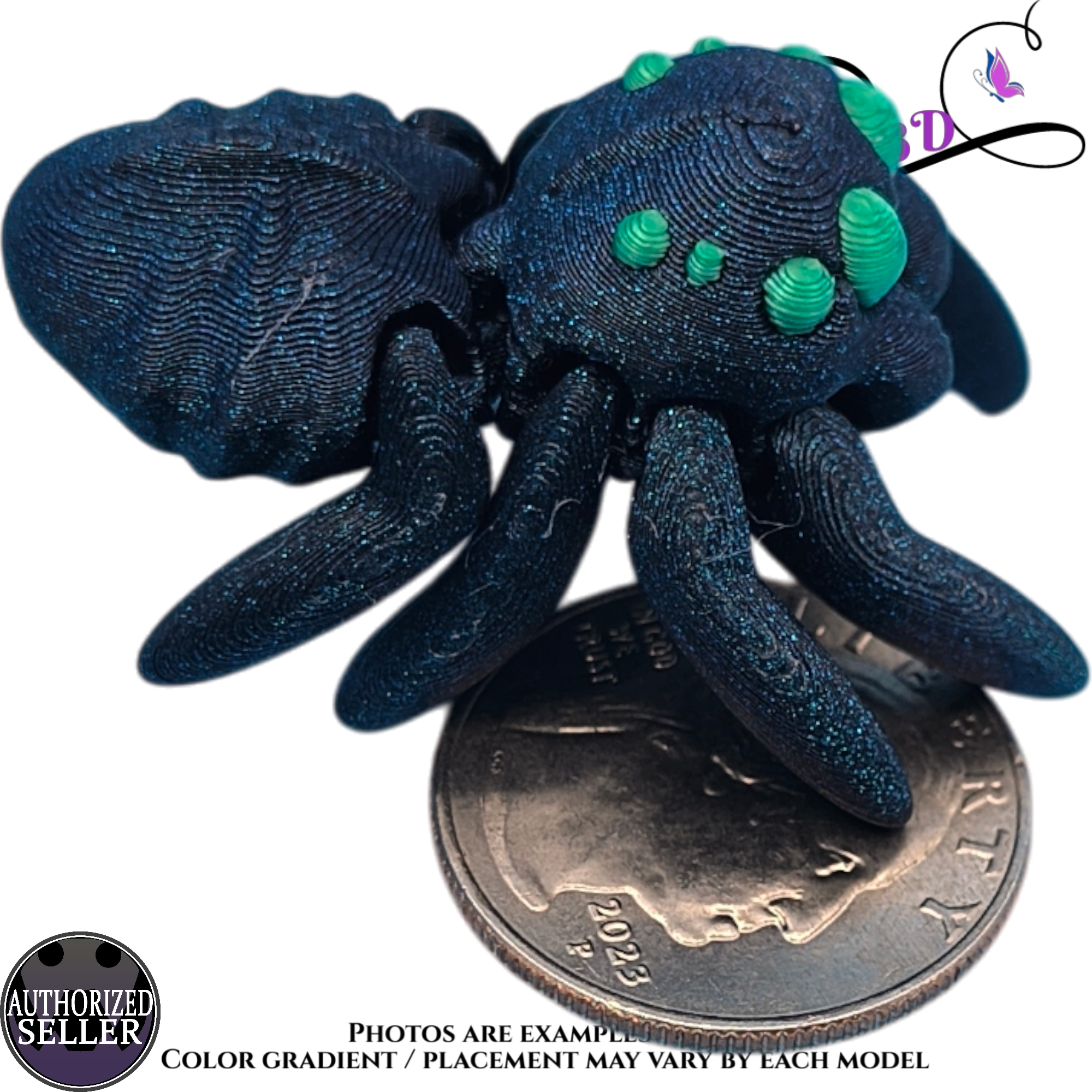 Tiny Spider 3D printed Authorized Seller