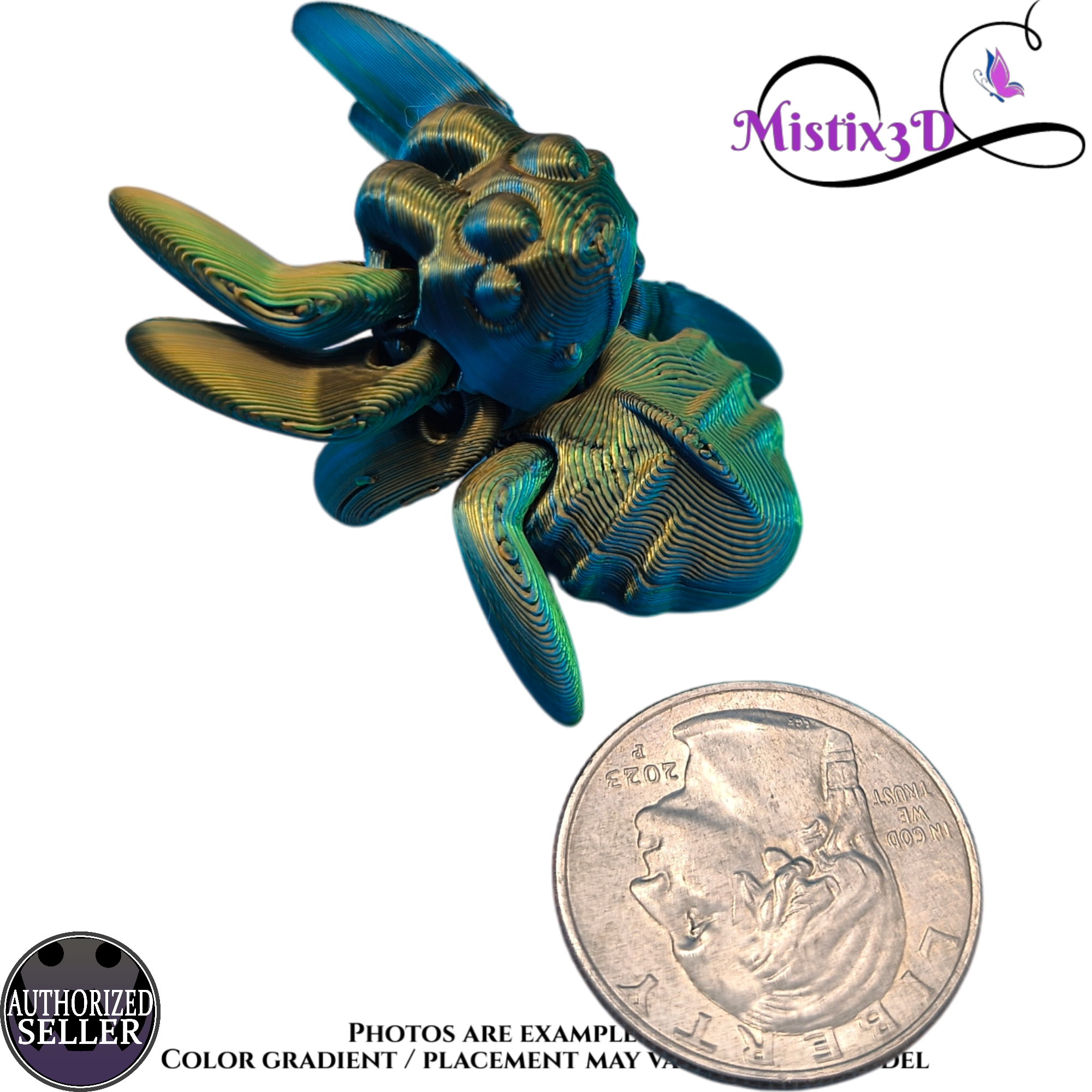 Tiny Spider 3D printed Authorized Seller