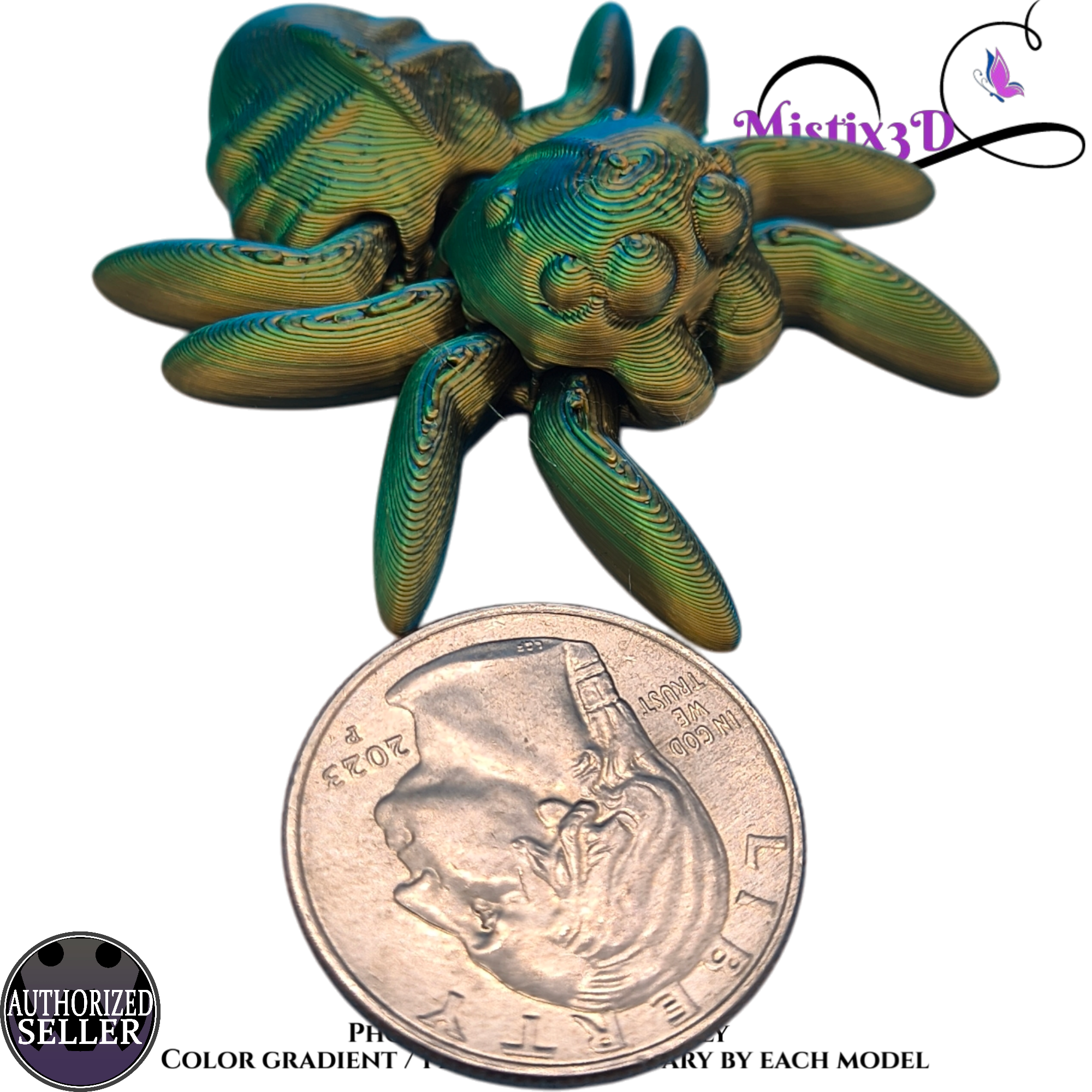 Tiny Spider 3D printed Authorized Seller