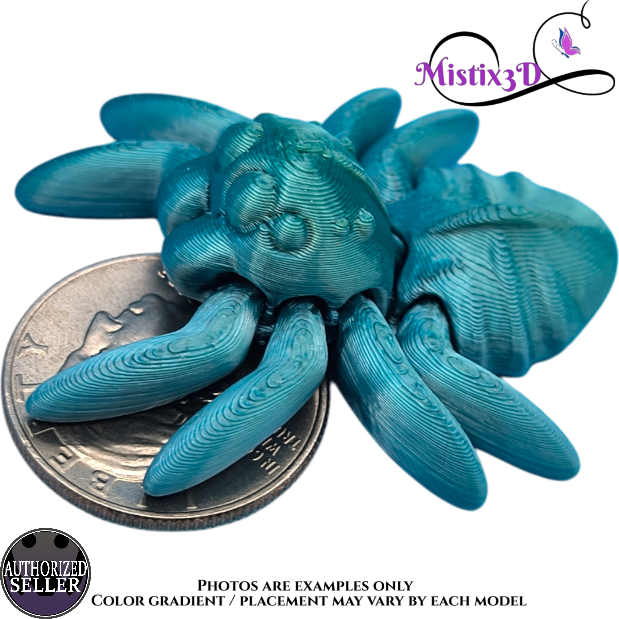 Tiny Spider 3D printed Authorized Seller