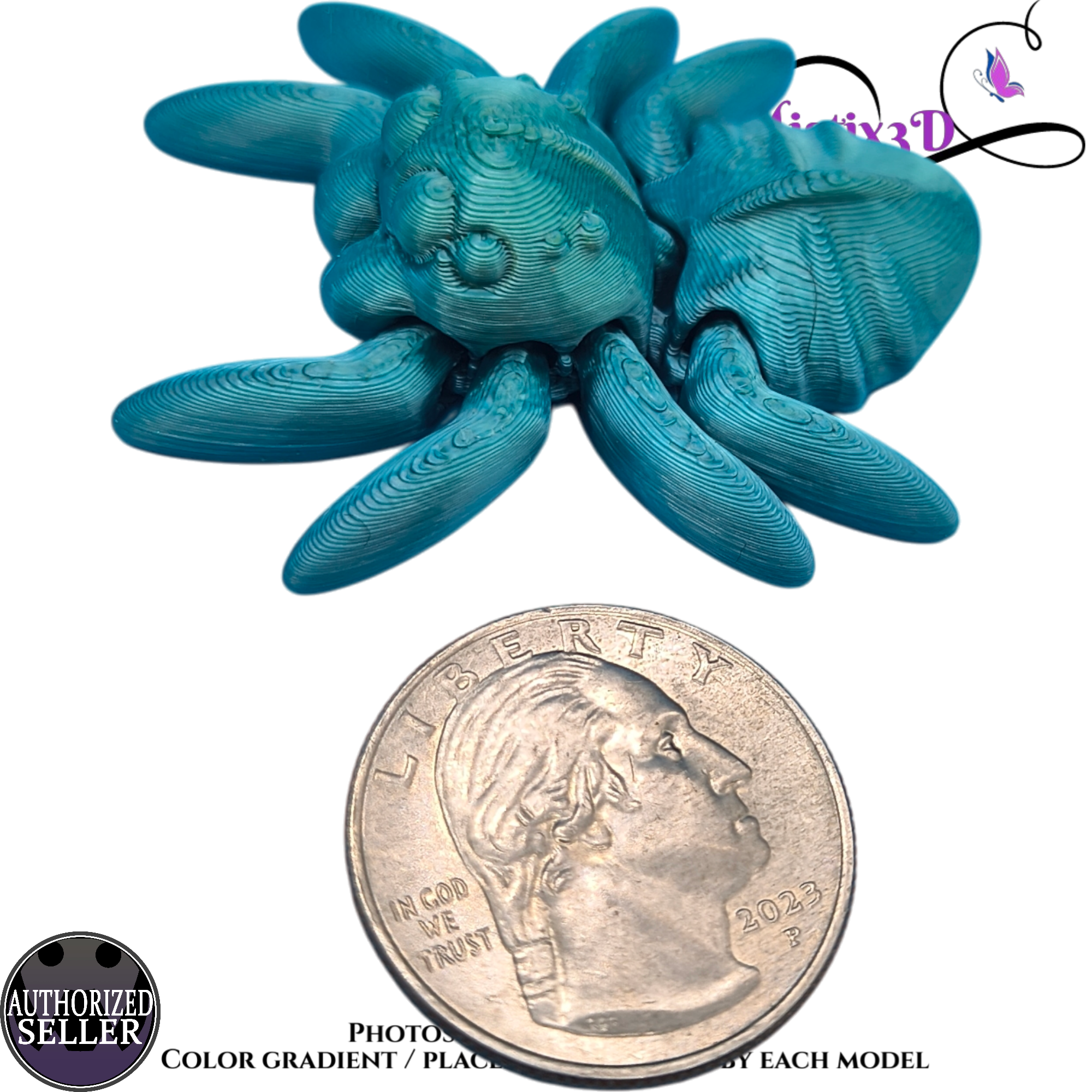 Tiny Spider 3D printed Authorized Seller