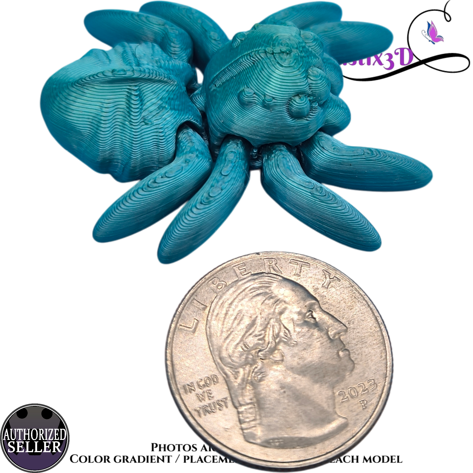 Tiny Spider 3D printed Authorized Seller