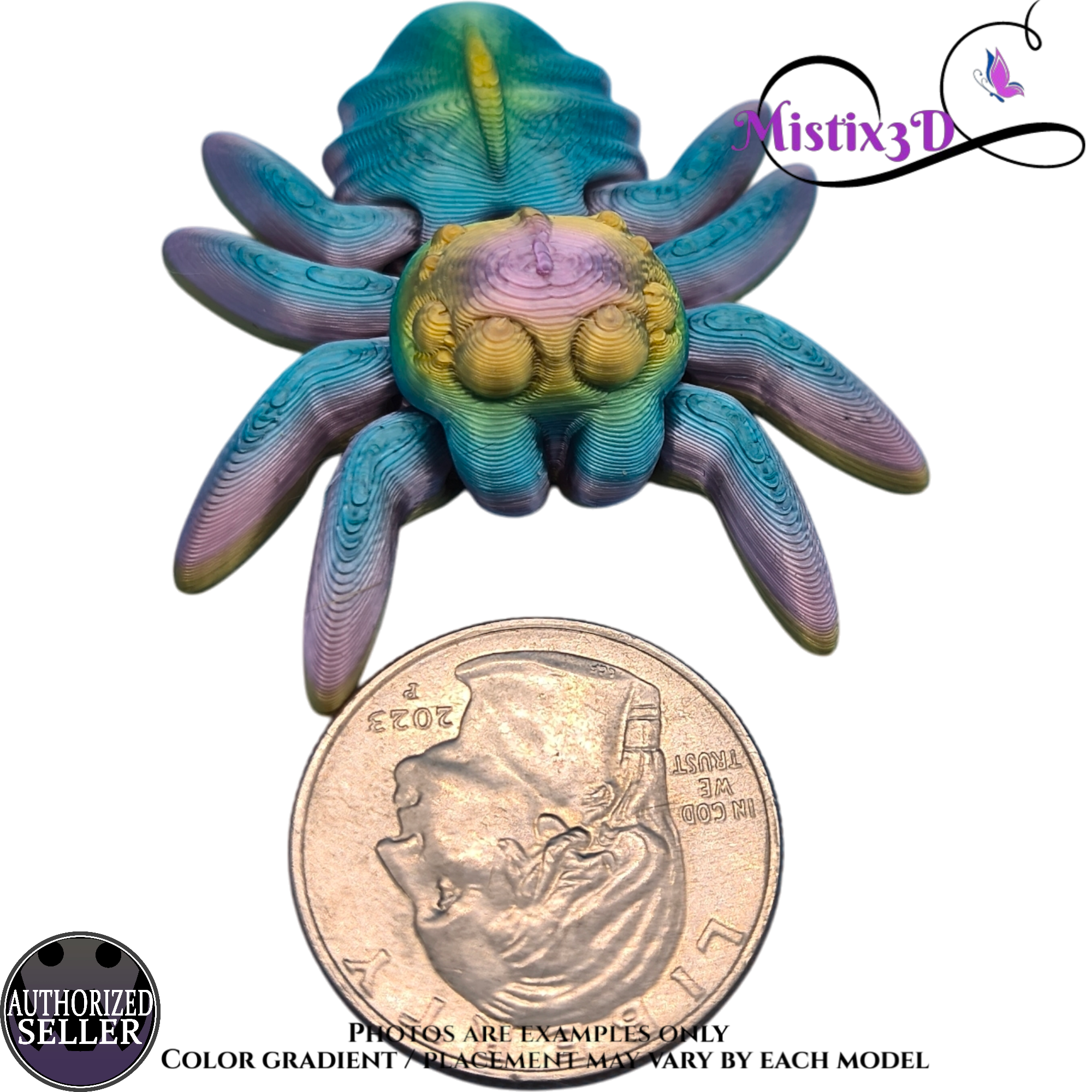 Tiny Spider 3D printed Authorized Seller