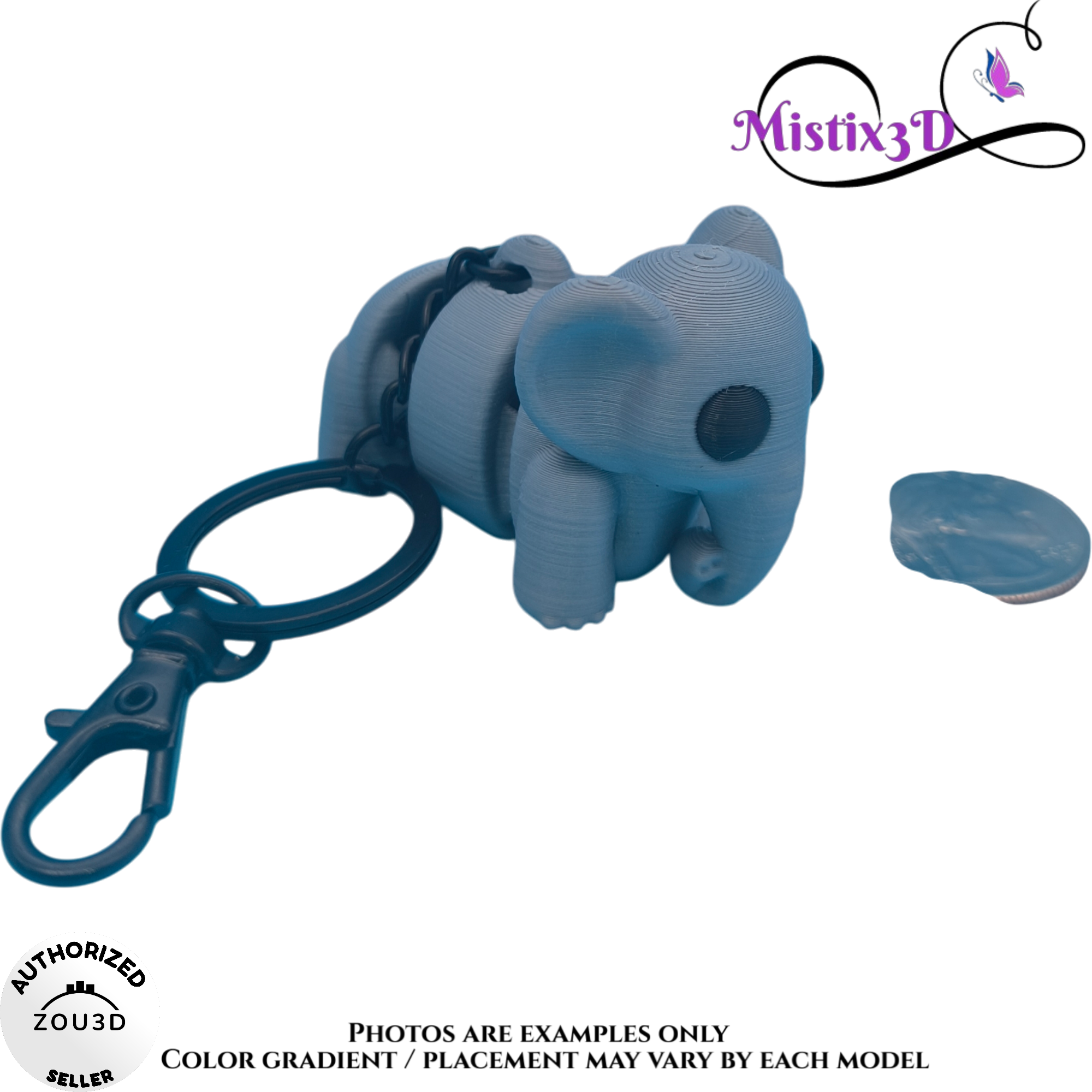 Elephant Keychain | Authorized Seller