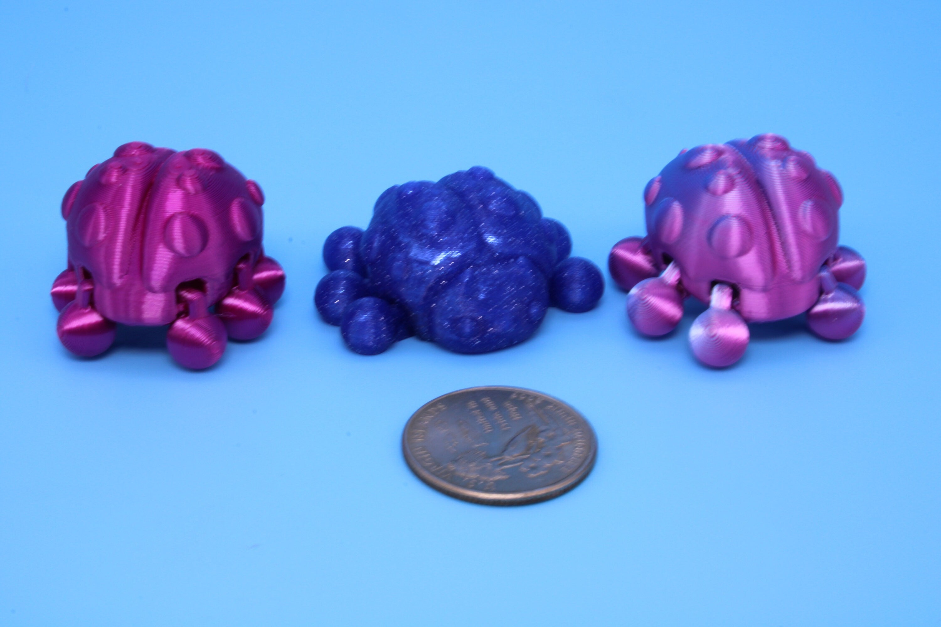 Ladybug- 3 pack | 3D Printed | Cute Ladybug | 1.25 inches | Fidget Toy.