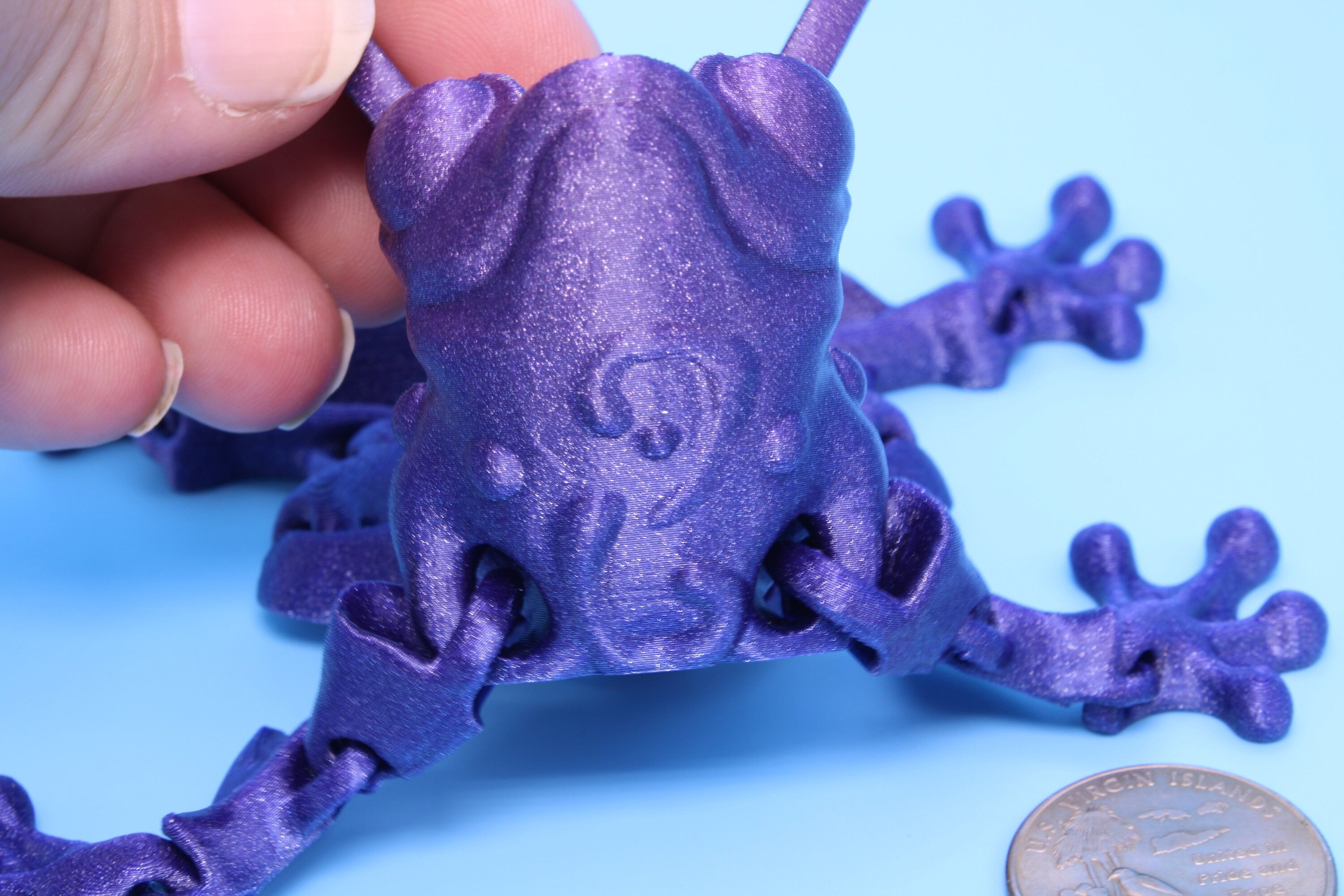 Butterfly Frog- 3D Printed | Flutter Frog | Articulating Frog.