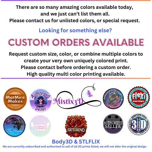 Authorized seller of all designs from all Creators listed.