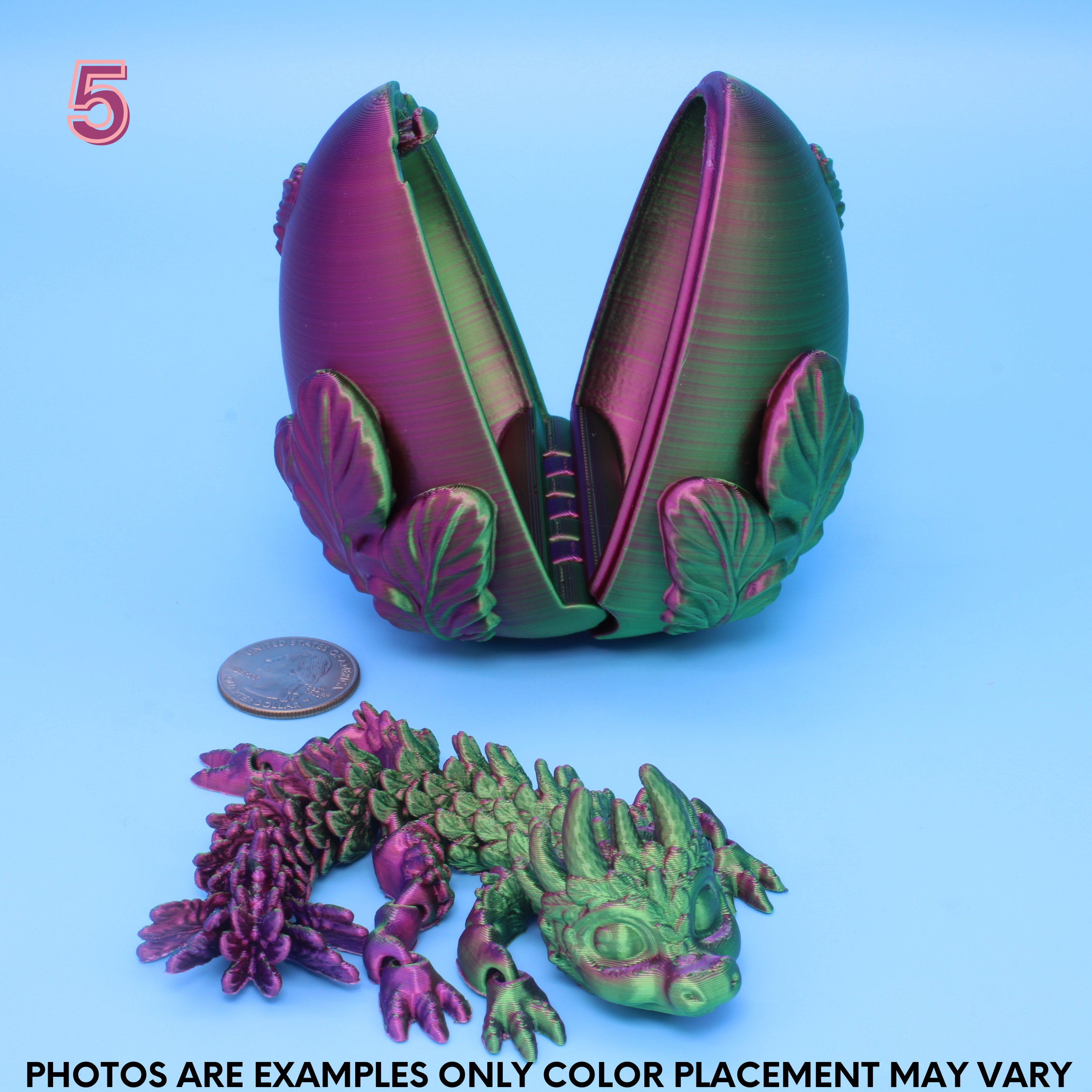 Deyva no wings version and egg Dragon | 3D Printed