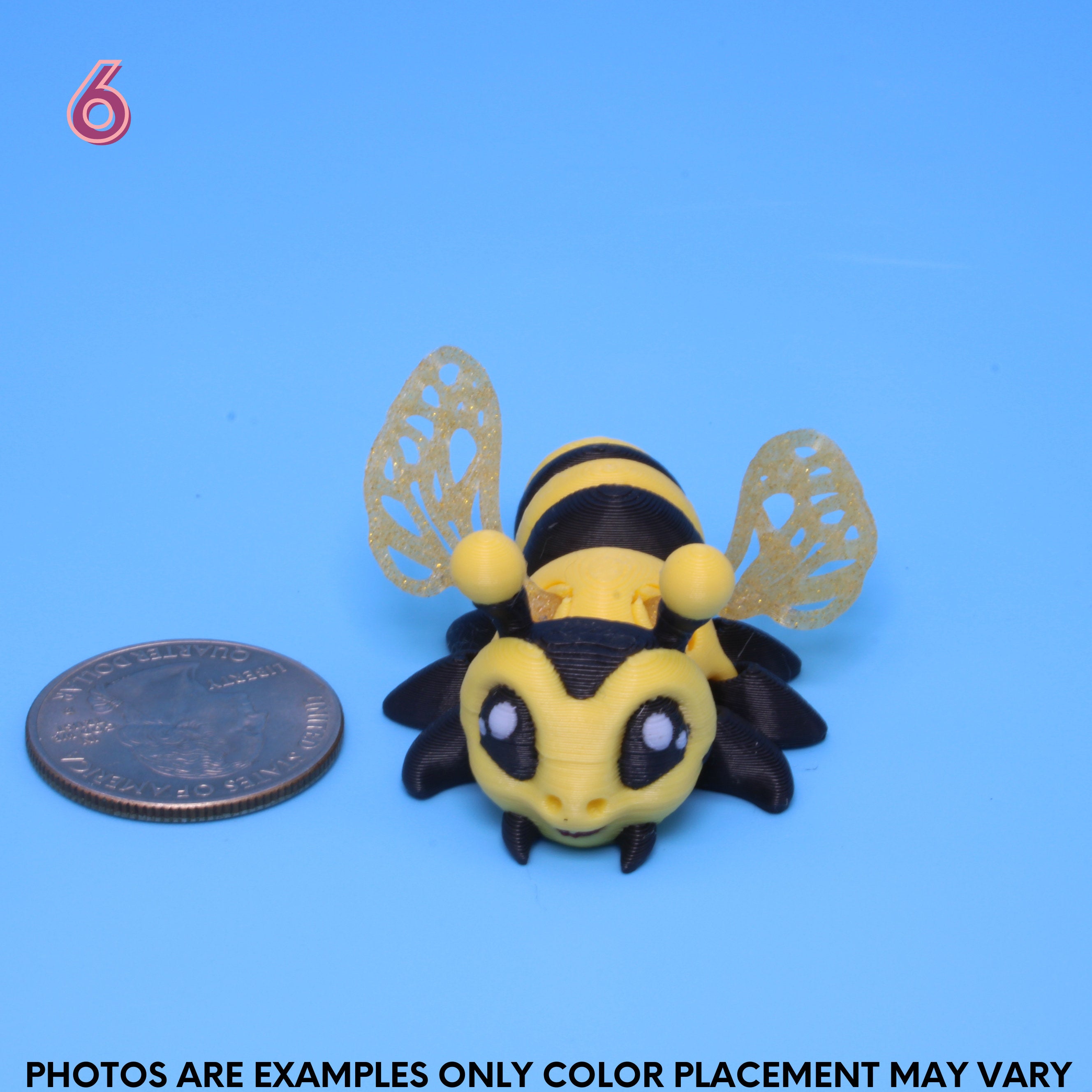 Art Flex Bee, 3 Sizes, 2 Wings options - 3D Printed | Authorized Seller