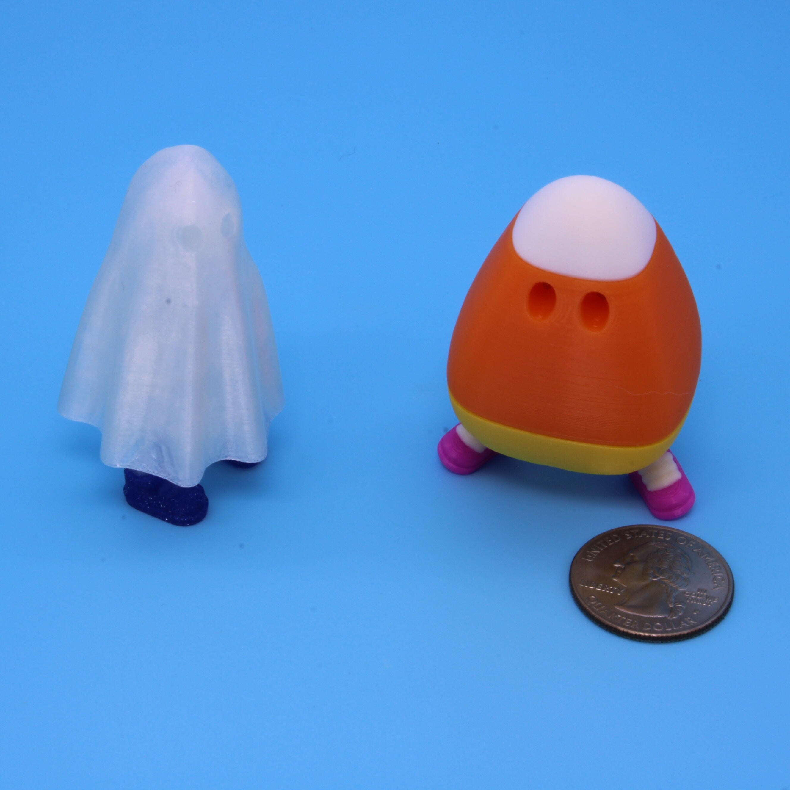 Zou Ghost & Candy Corn, random shoe color, | 3D Printed