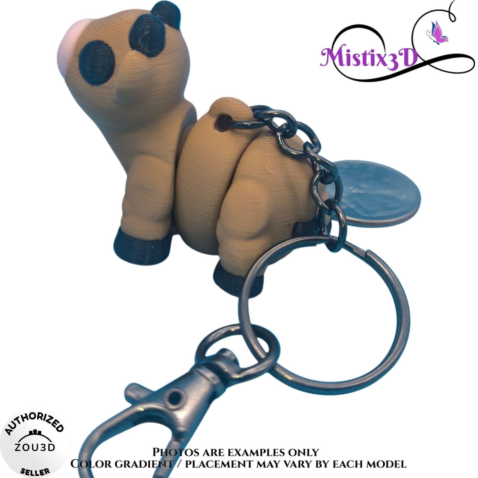 Brown Cow Keychain | Authorized Seller