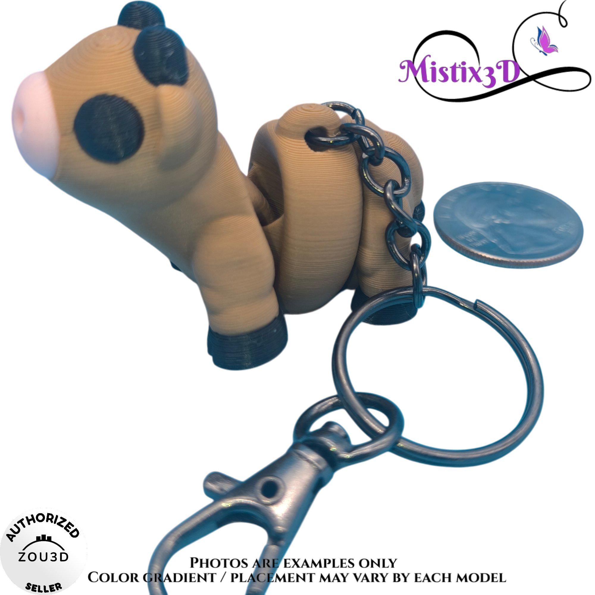 Brown Cow Keychain | Authorized Seller