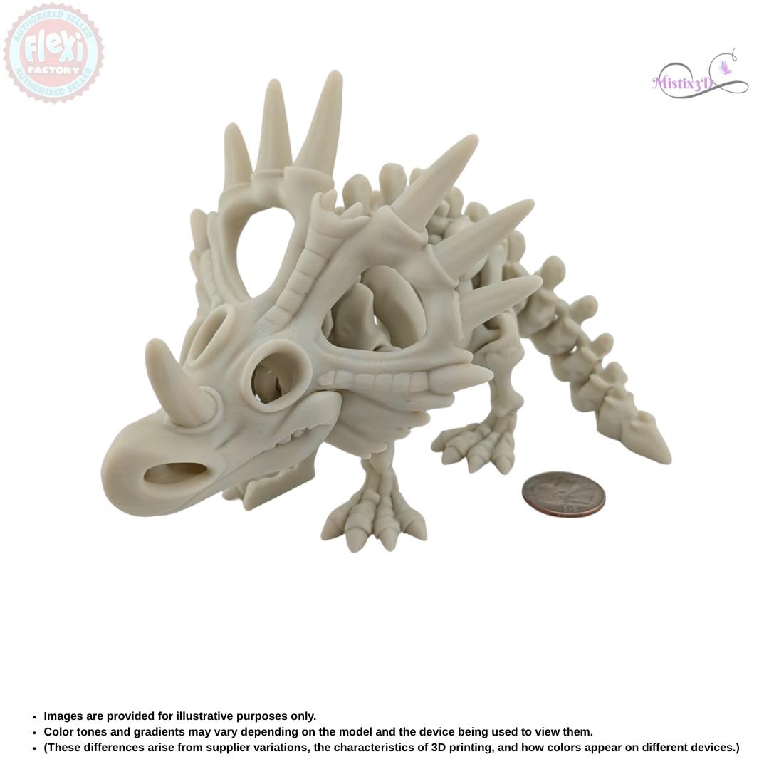 Skeleton Styracosaurus | 3D Printed | Authorized Seller of Flexi Factory