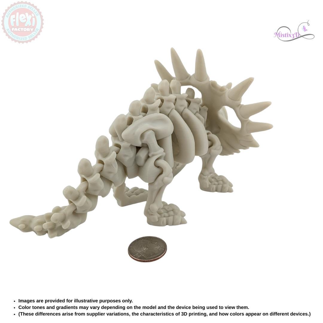 Skeleton Styracosaurus | 3D Printed | Authorized Seller of Flexi Factory