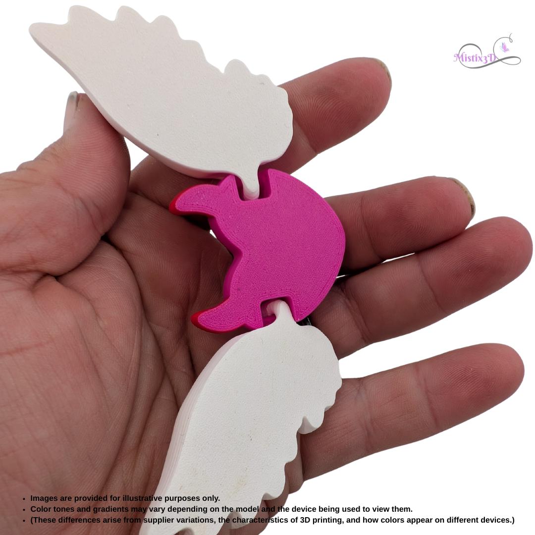 Valentine Devil Heart Articulated Keychain | 3D Printed – Authorized Seller of Cobotech