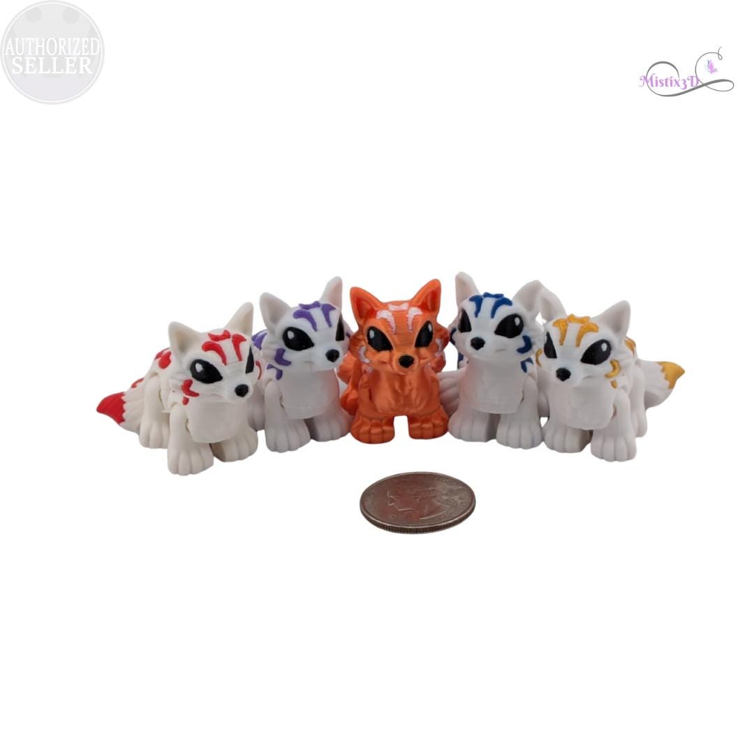 Kitsune Hatchling | 3d printed | Authorized Seller Cinderwing
