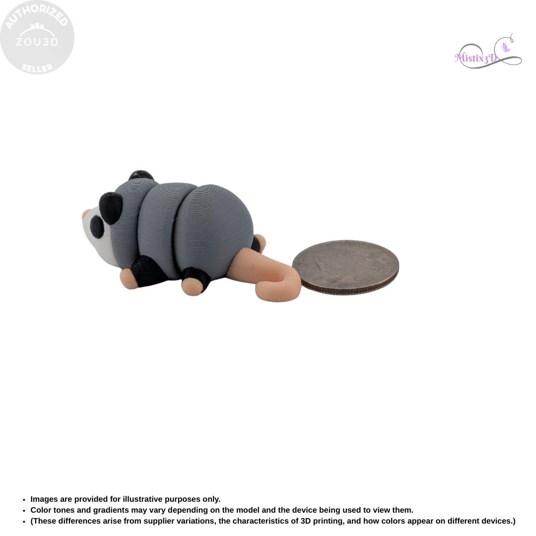 Baby Opossum | 3D Printed | Authorized Seller Zou