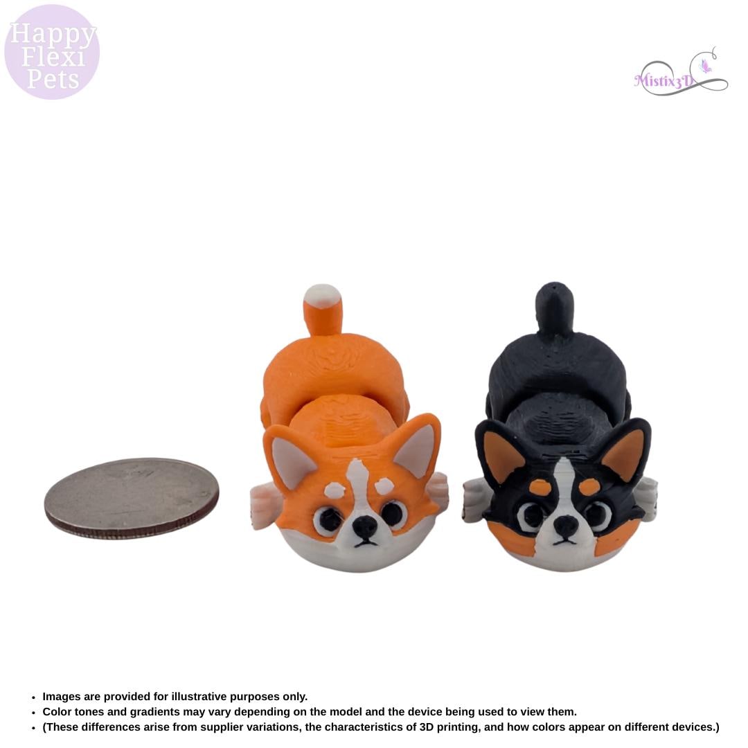 Mini Corgis-3D Printed – Authorized Seller of Happy Flexi Pets