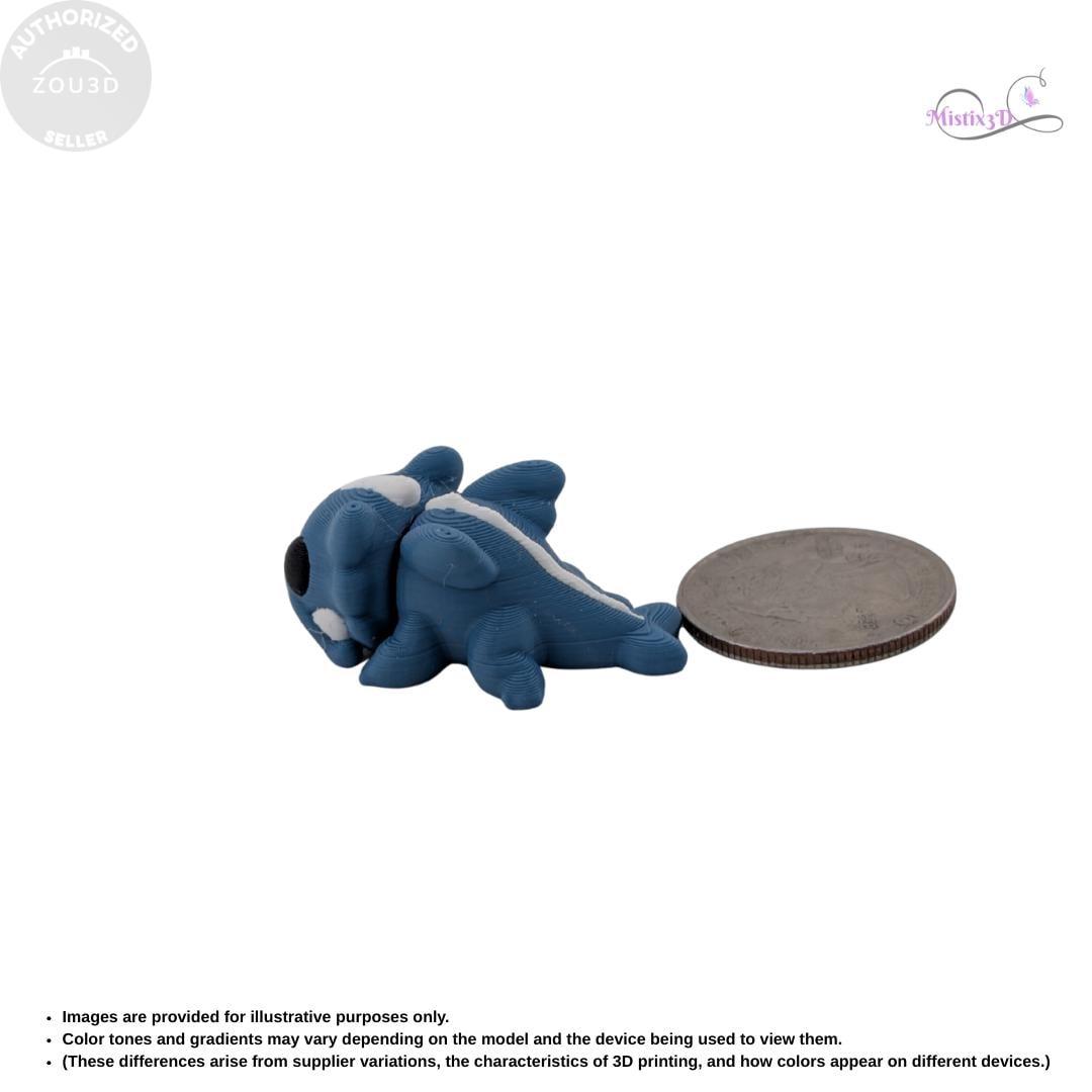 Mini Baby Water Dragon | 3D Printed | Authorized Seller Zou