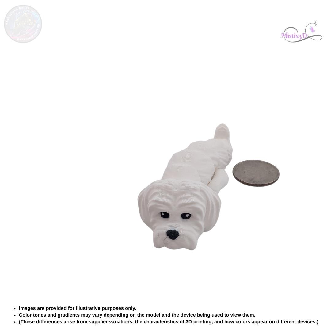 Maltese 3D Printed Dog – Authorized Seller of Kekreations