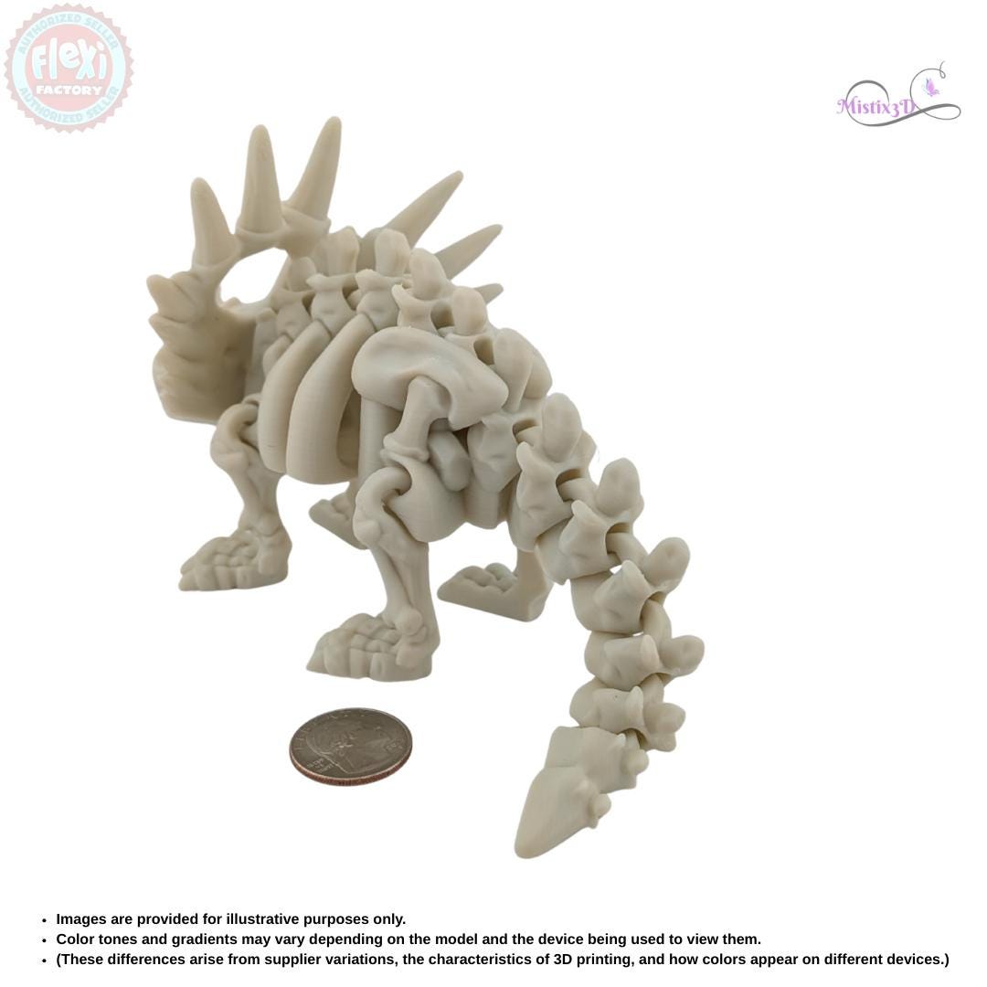 Skeleton Styracosaurus | 3D Printed | Authorized Seller of Flexi Factory